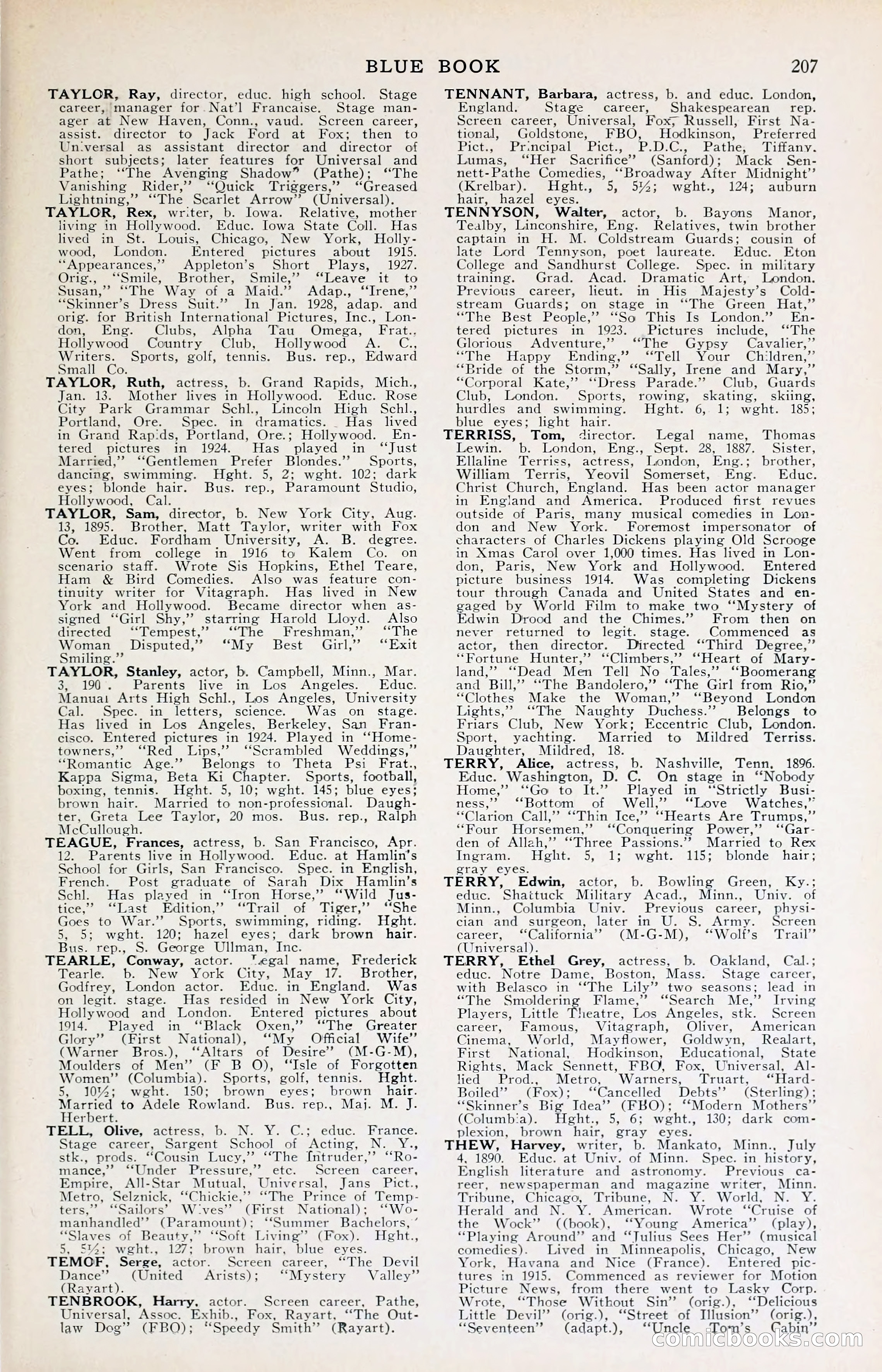 1929 Motion Picture News Blue Book — page 209 of 326