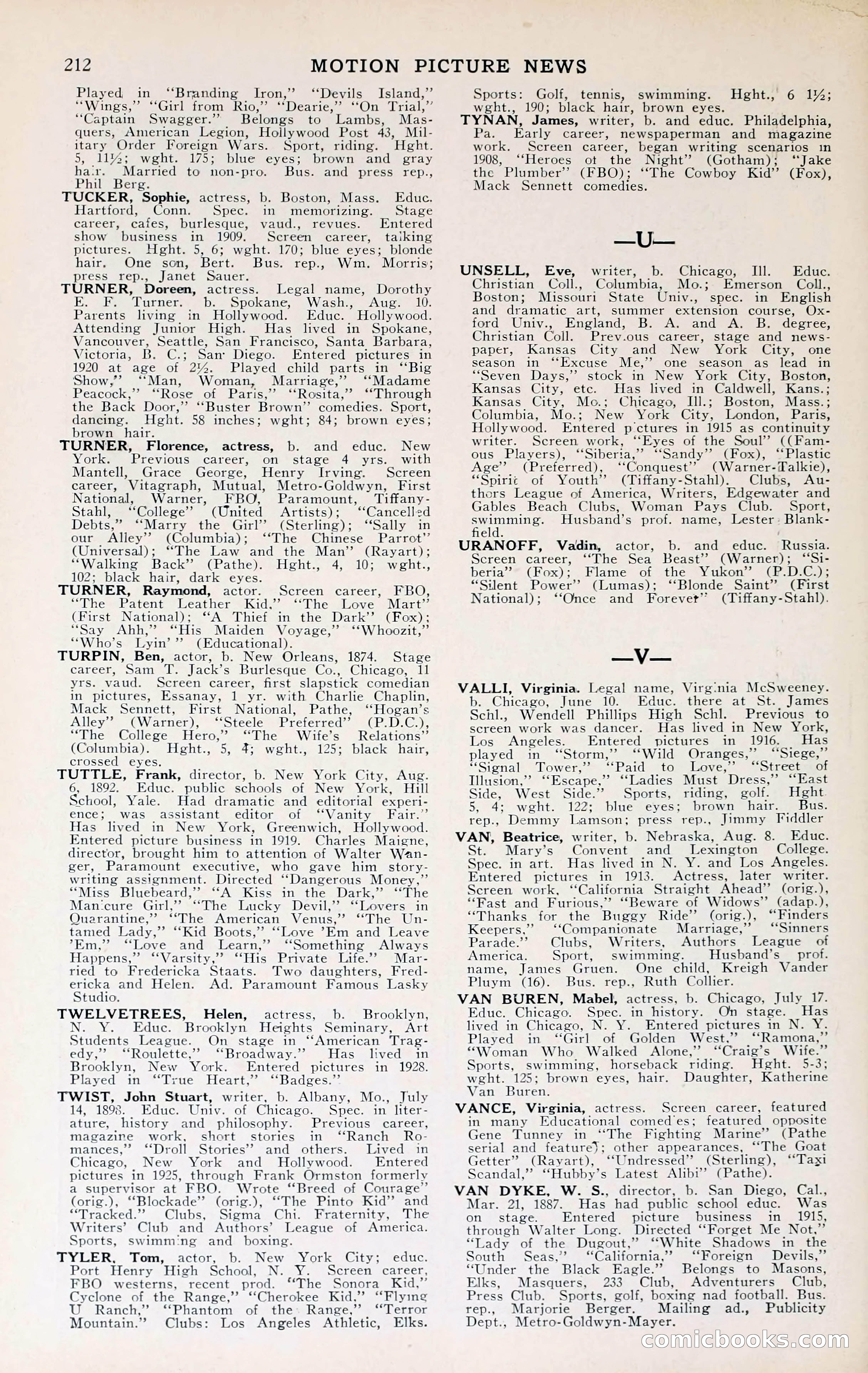 1929 Motion Picture News Blue Book — page 214 of 326