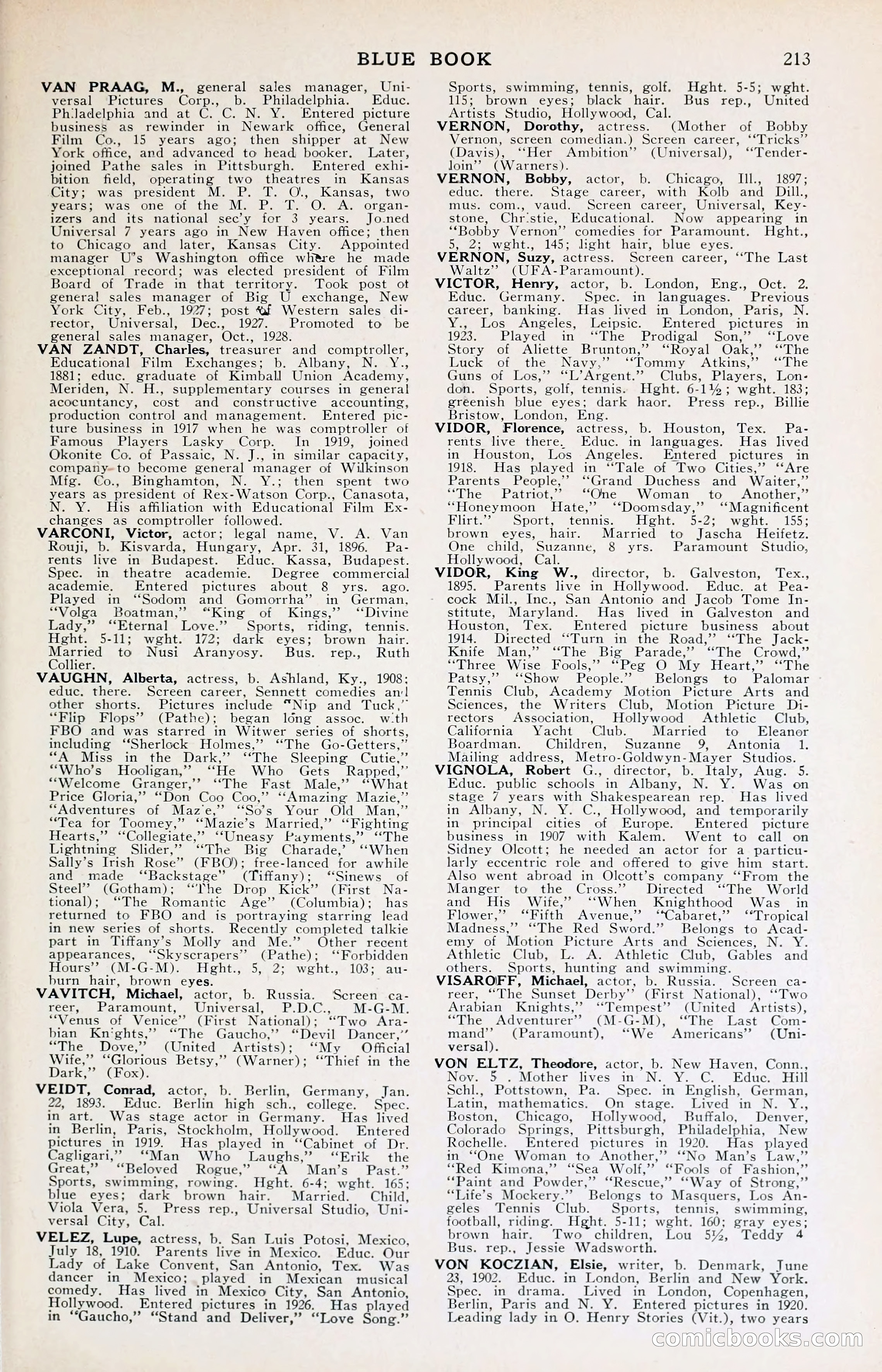 1929 Motion Picture News Blue Book — page 215 of 326