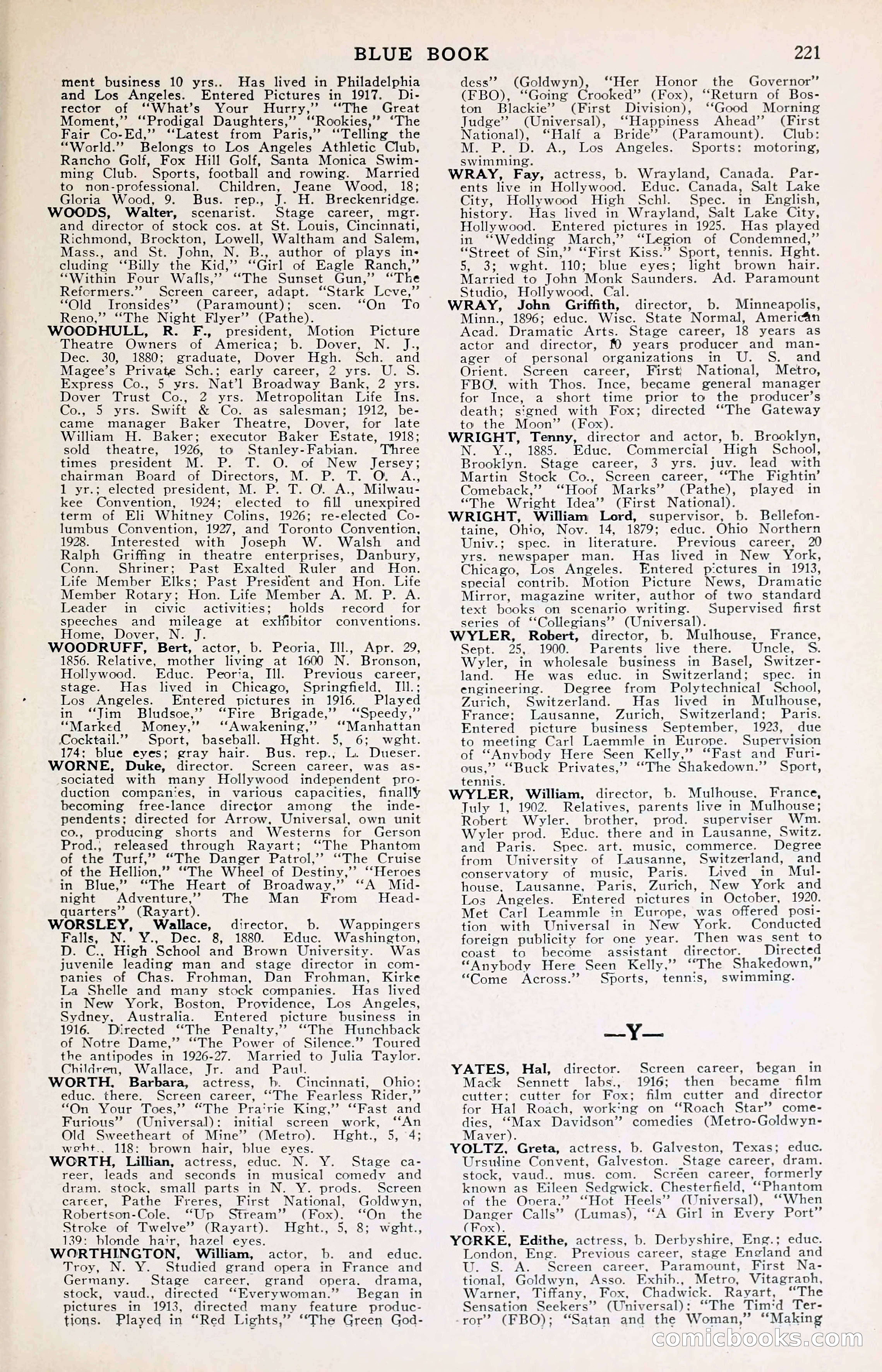 1929 Motion Picture News Blue Book — page 223 of 326