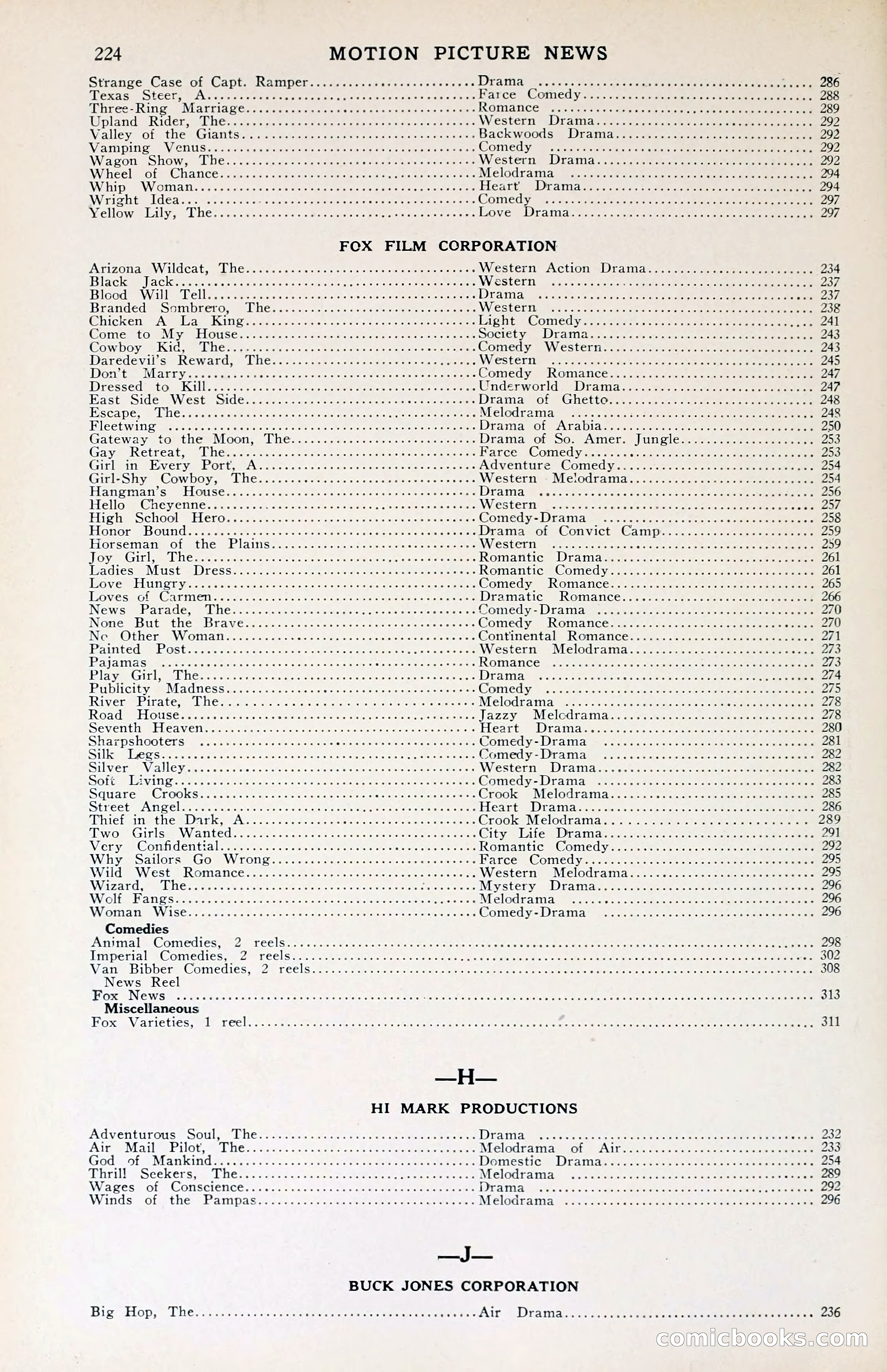 1929 Motion Picture News Blue Book — page 230 of 326