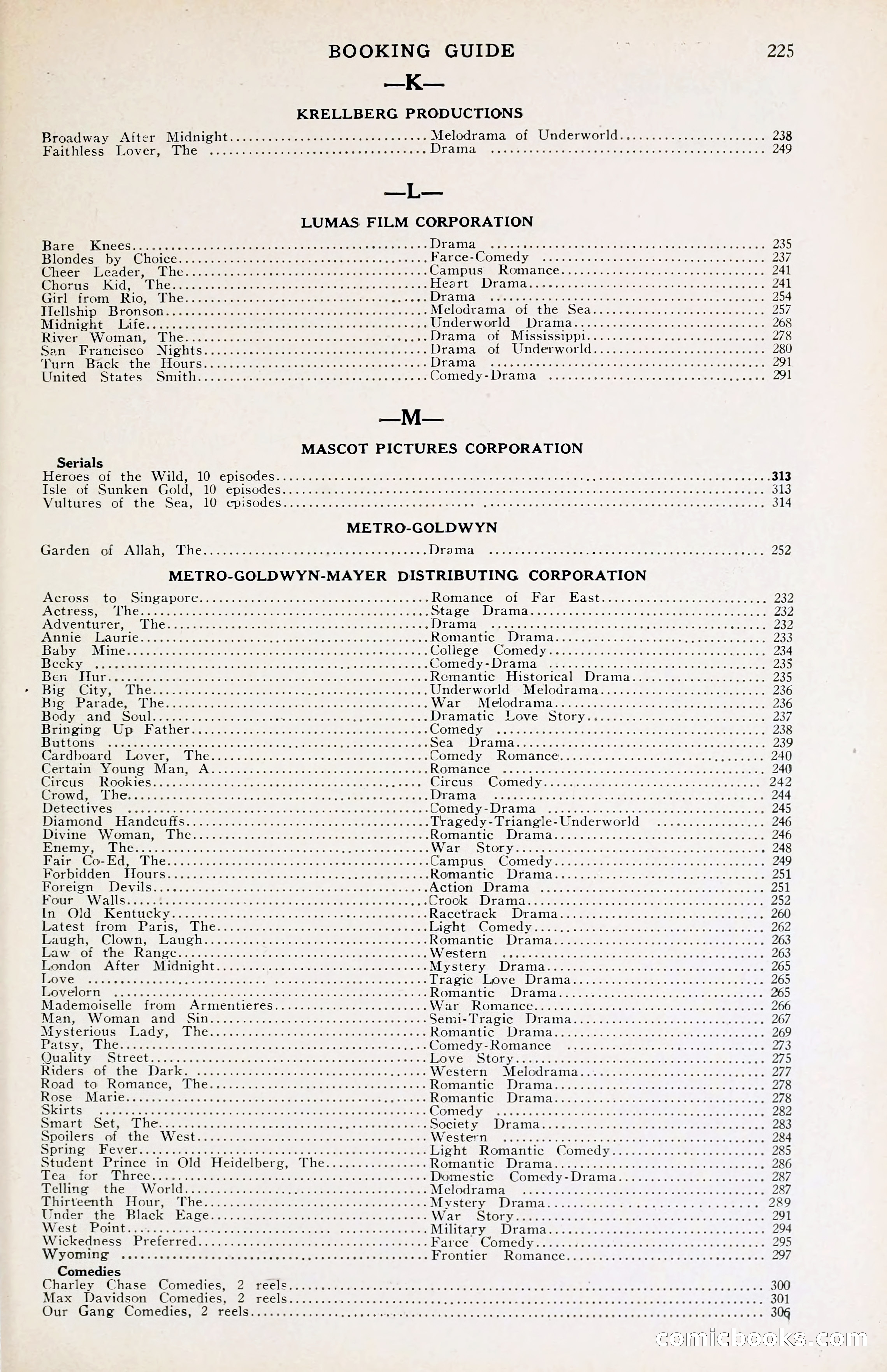 1929 Motion Picture News Blue Book — page 231 of 326