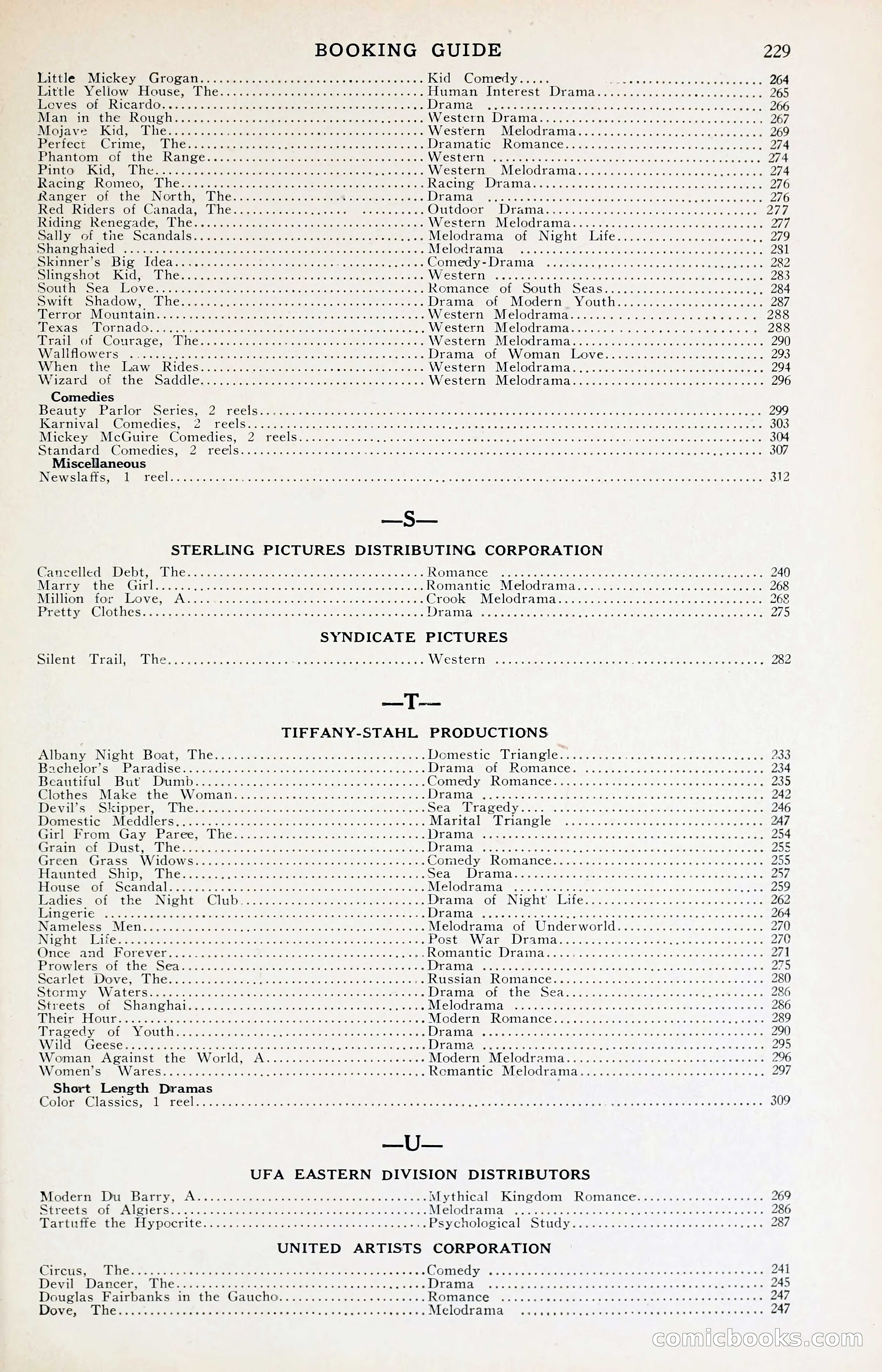 1929 Motion Picture News Blue Book — page 235 of 326