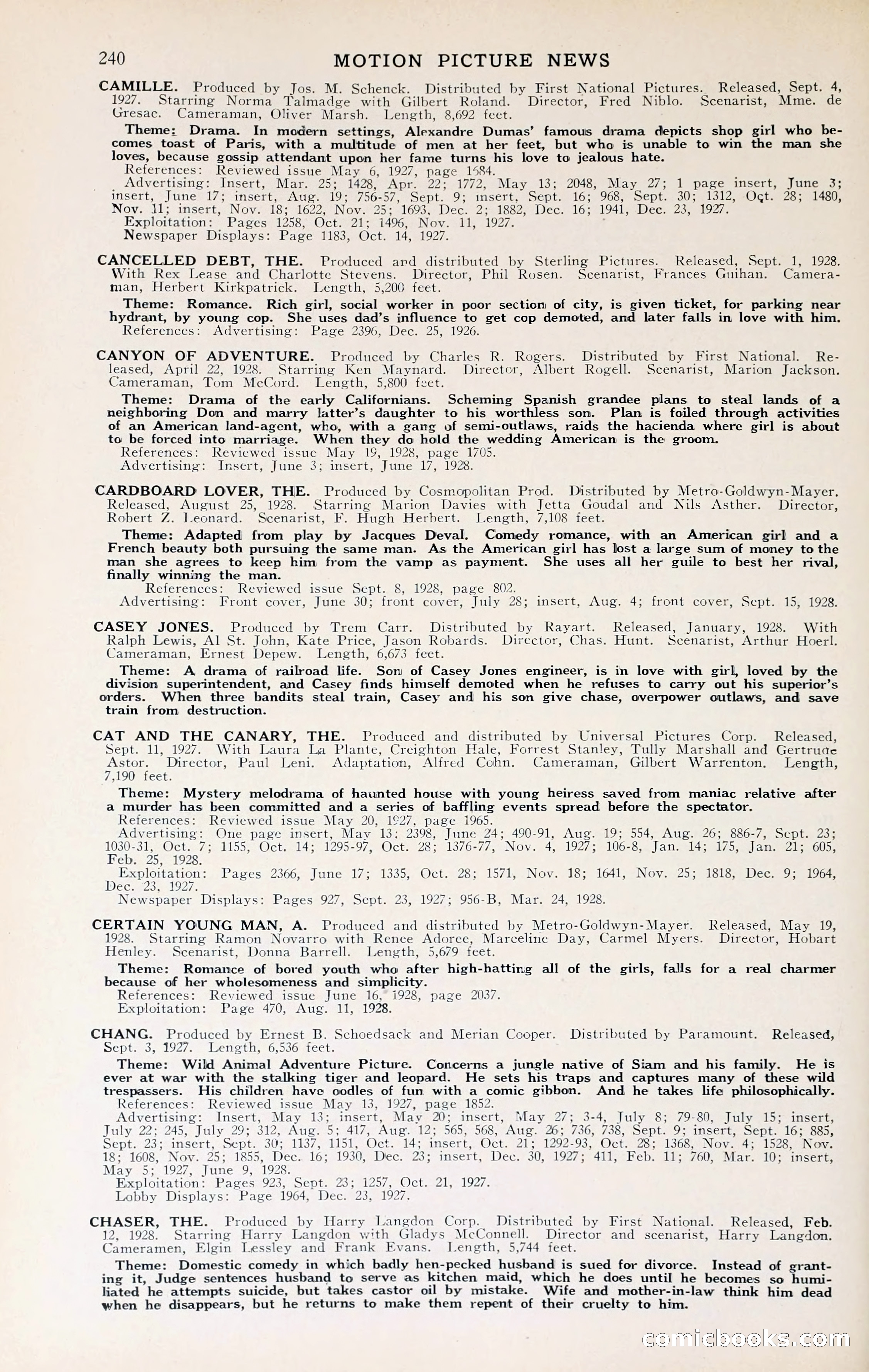 1929 Motion Picture News Blue Book — page 246 of 326