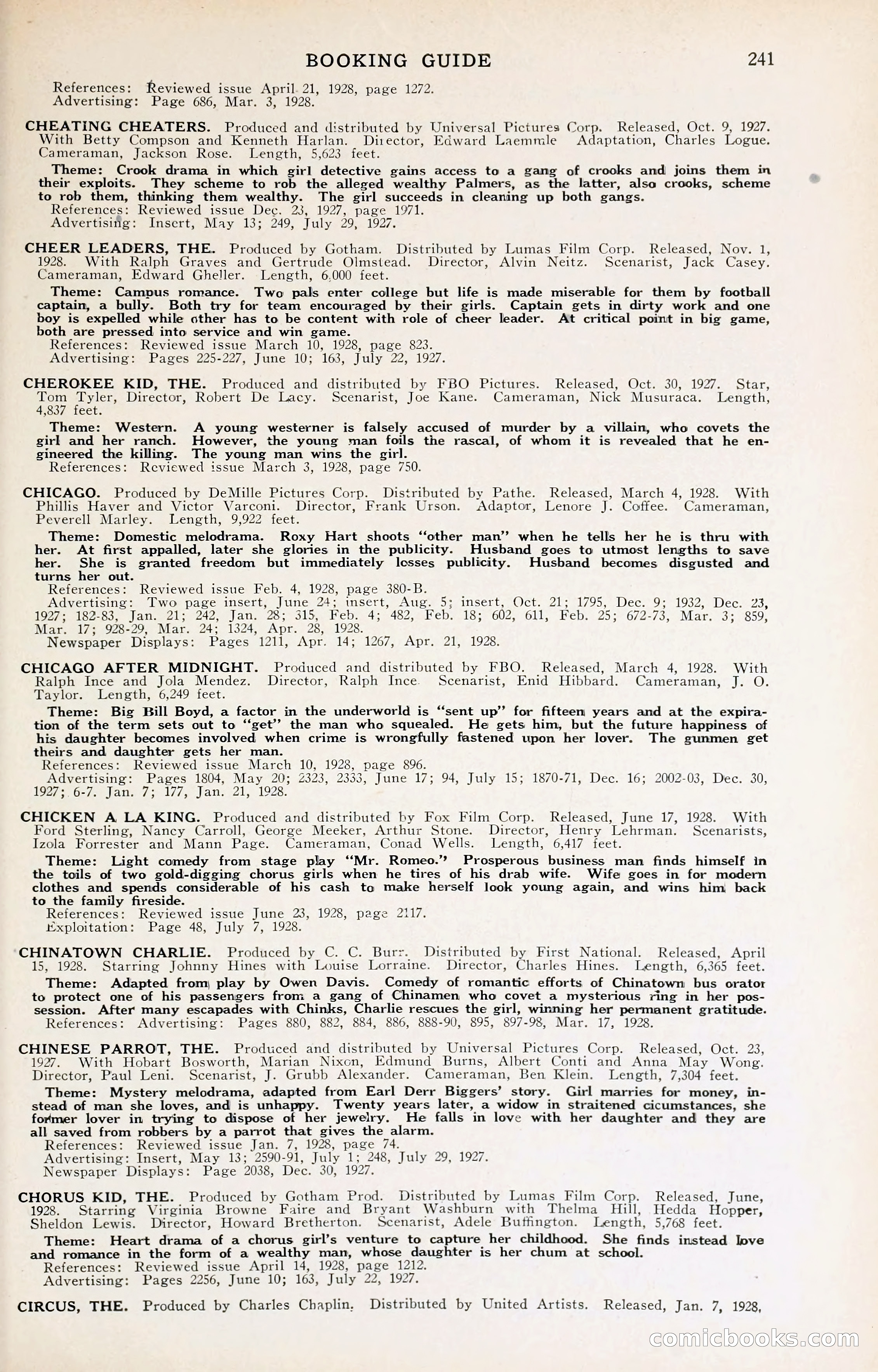 1929 Motion Picture News Blue Book — page 247 of 326