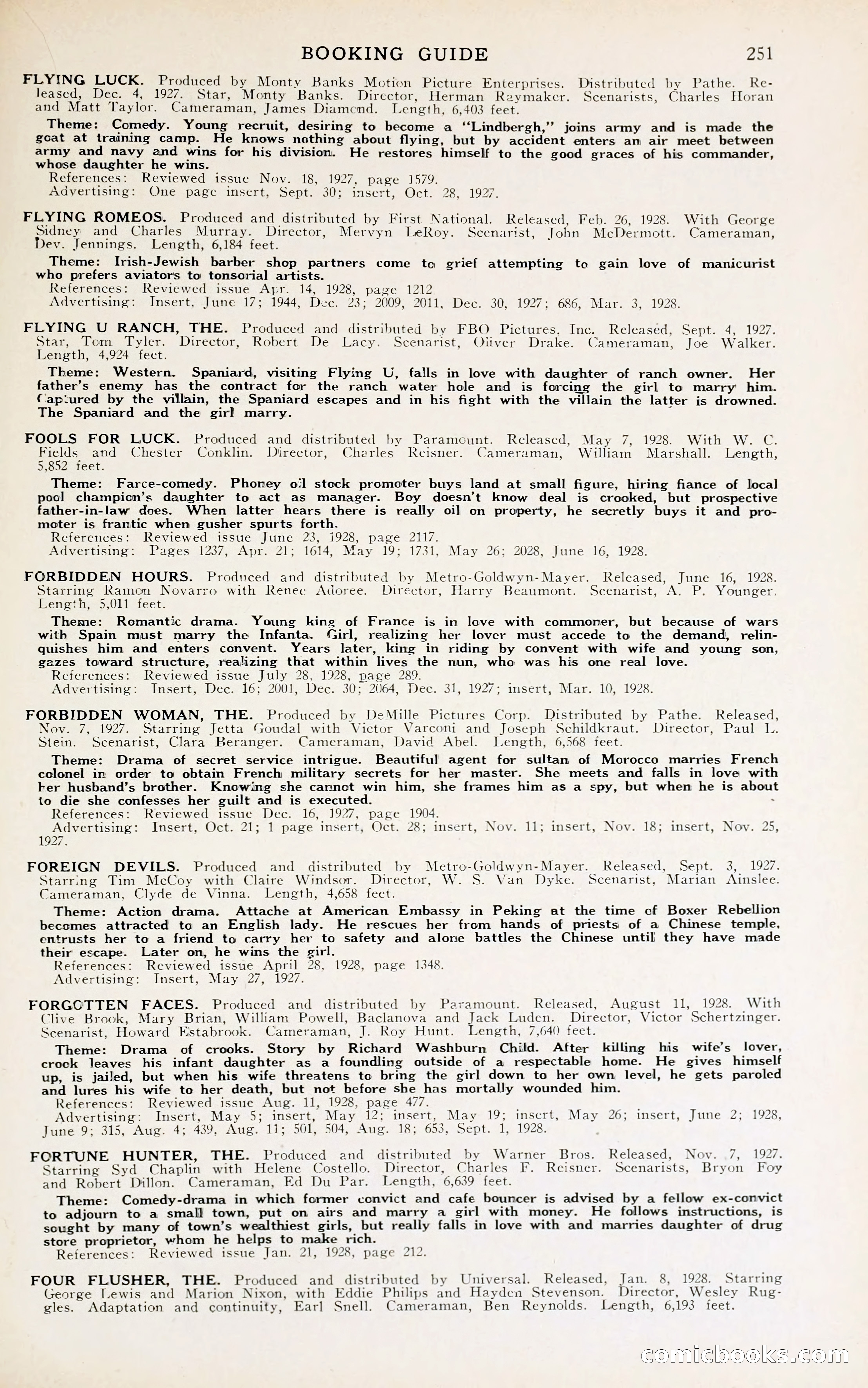 1929 Motion Picture News Blue Book — page 257 of 326