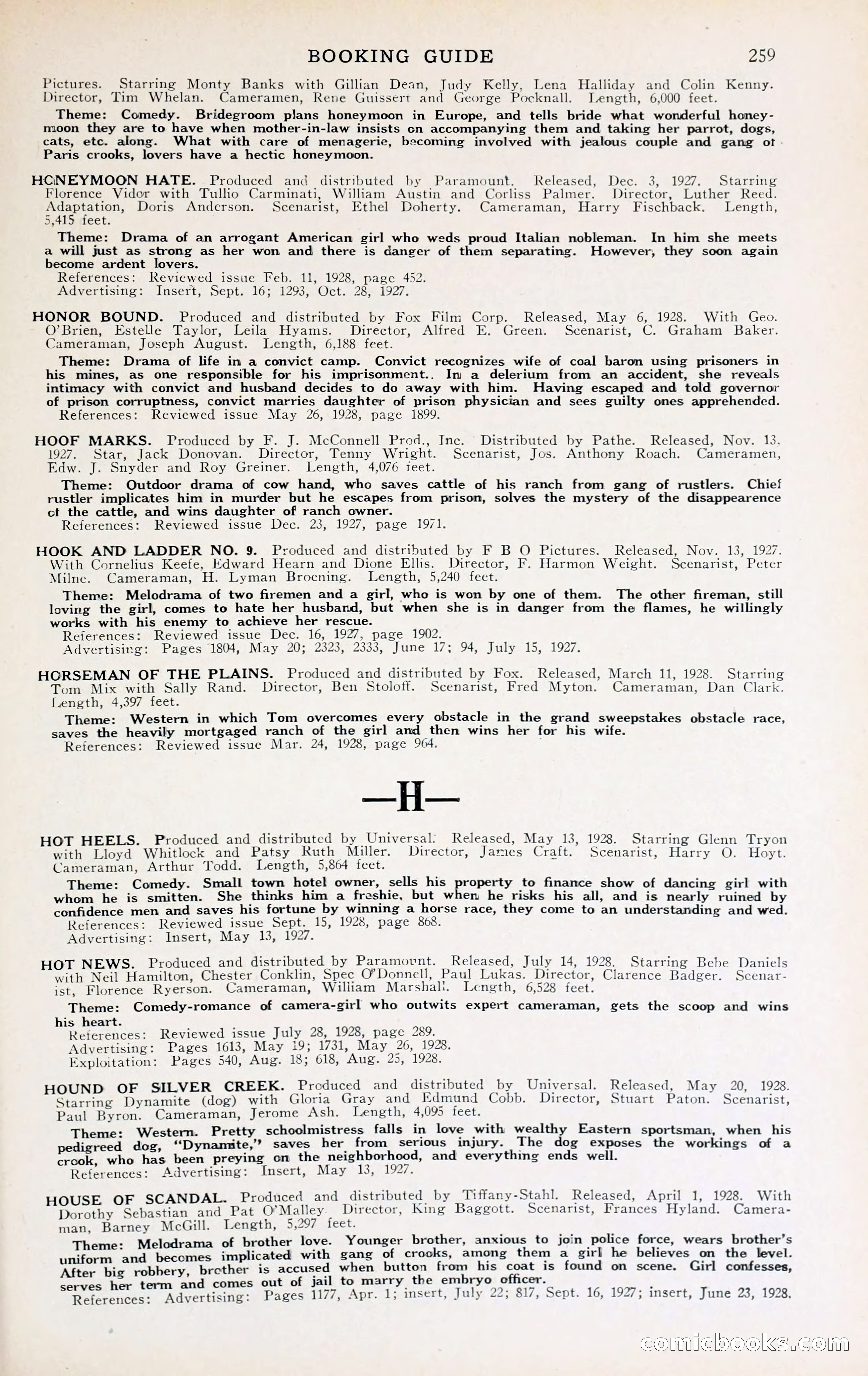 1929 Motion Picture News Blue Book — page 265 of 326
