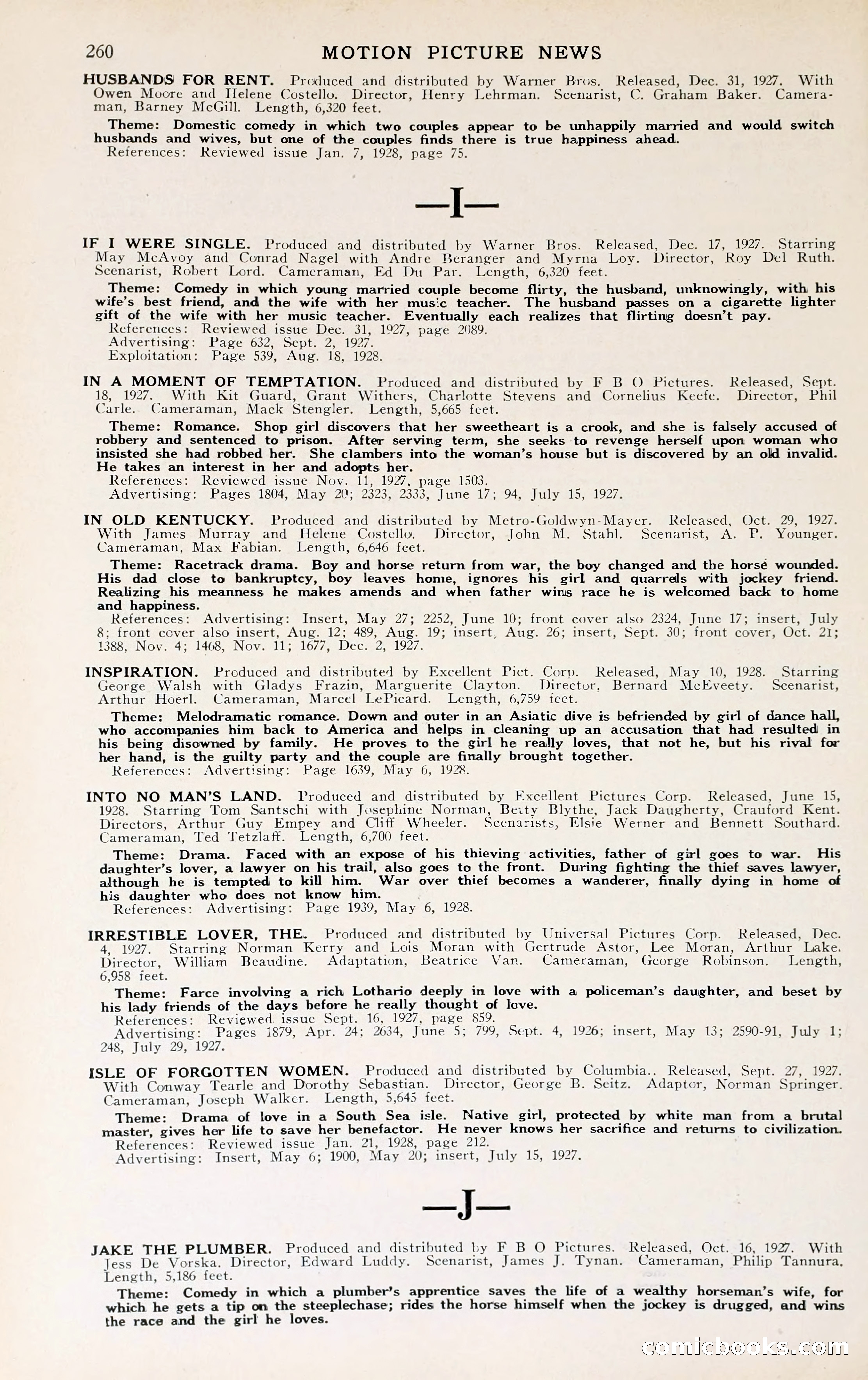 1929 Motion Picture News Blue Book — page 266 of 326