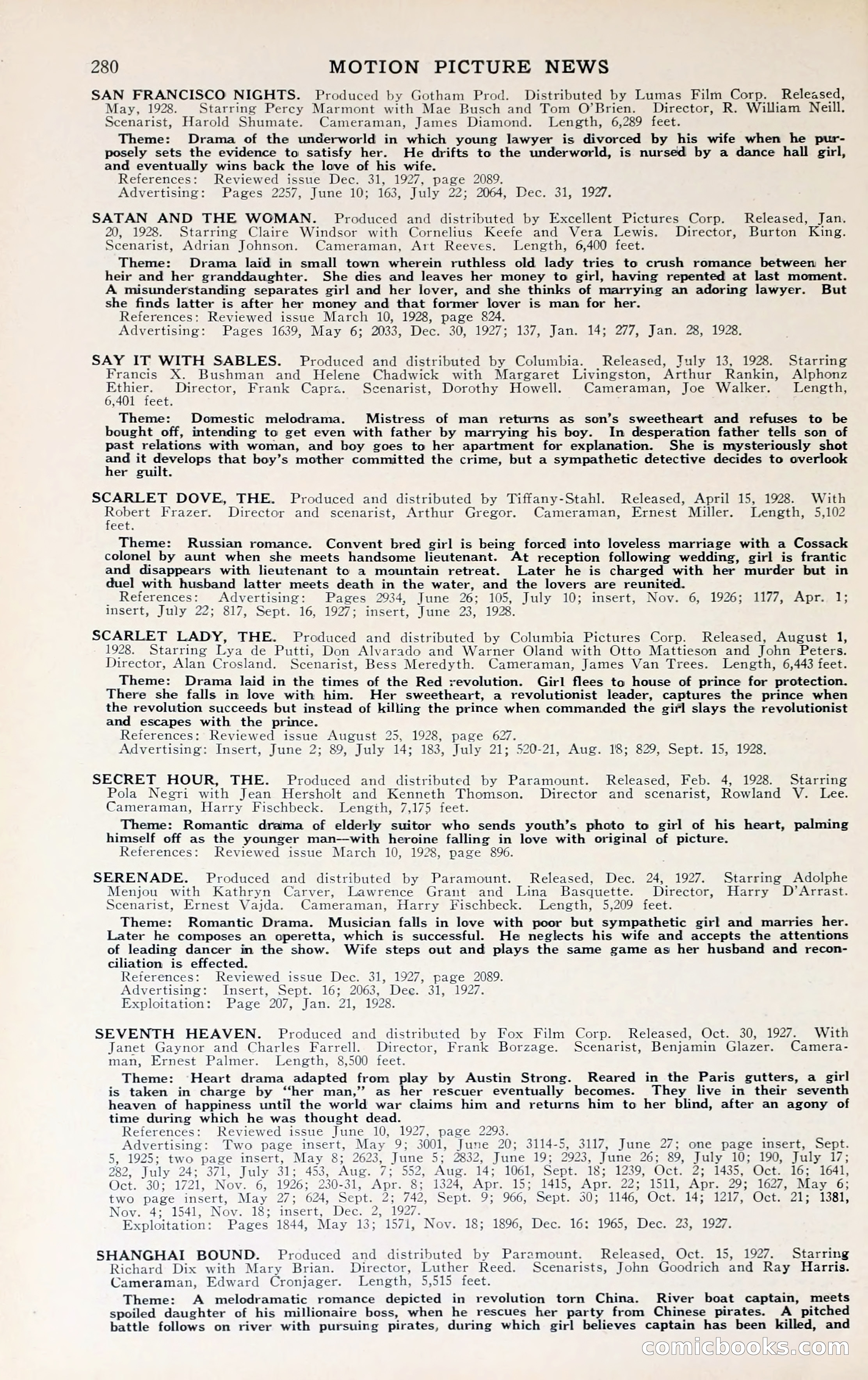 1929 Motion Picture News Blue Book — page 286 of 326