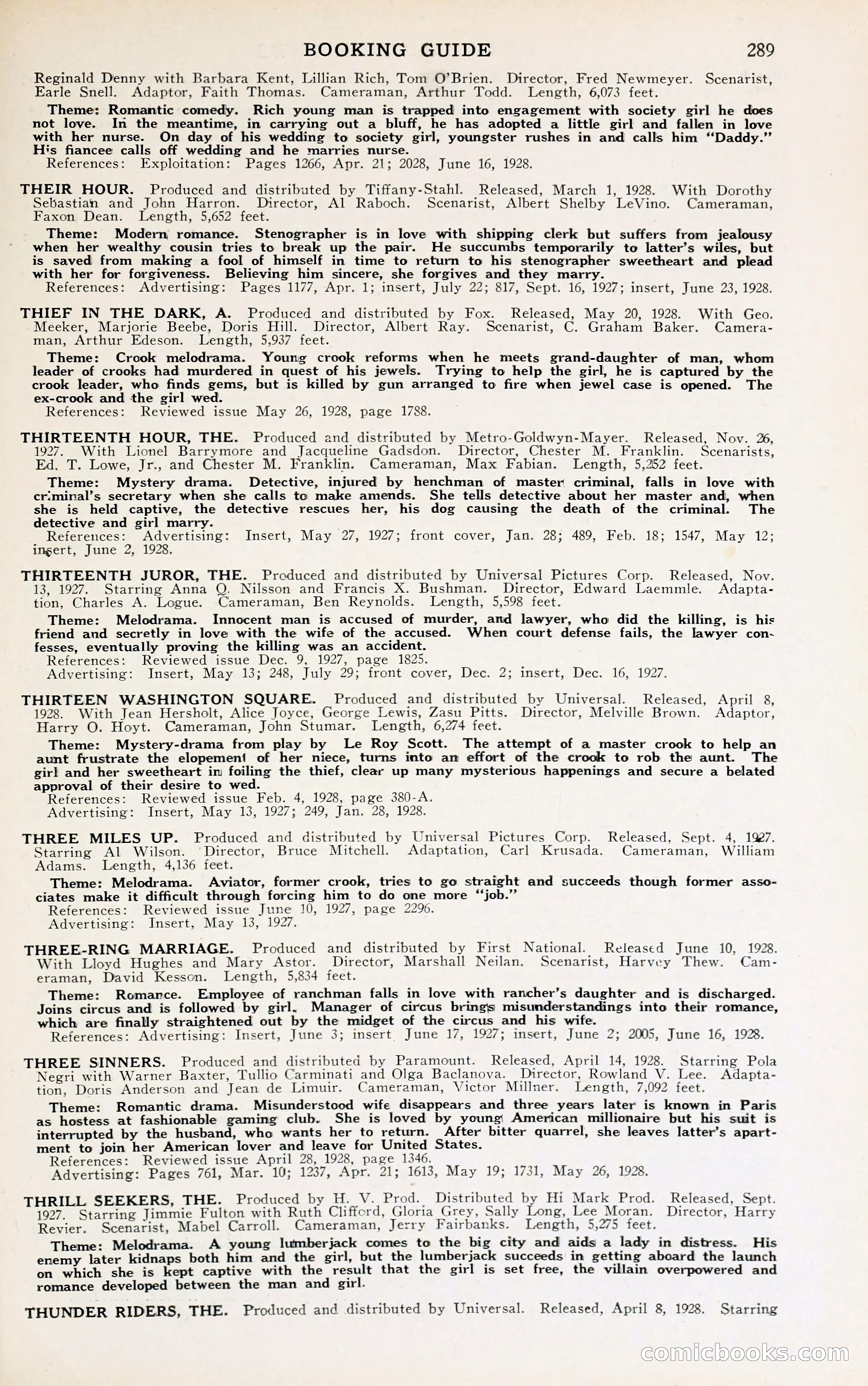 1929 Motion Picture News Blue Book — page 295 of 326