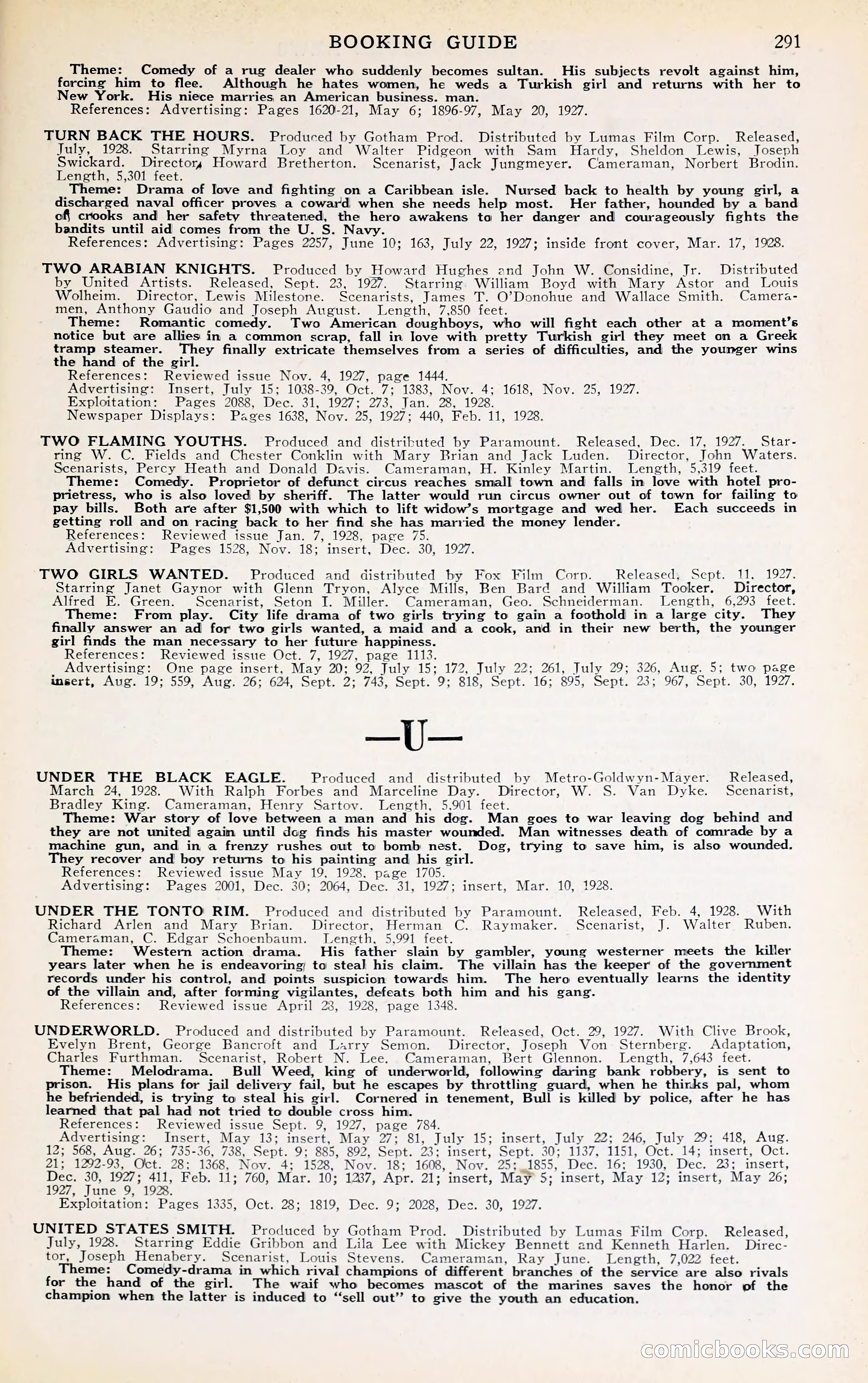 1929 Motion Picture News Blue Book — page 297 of 326