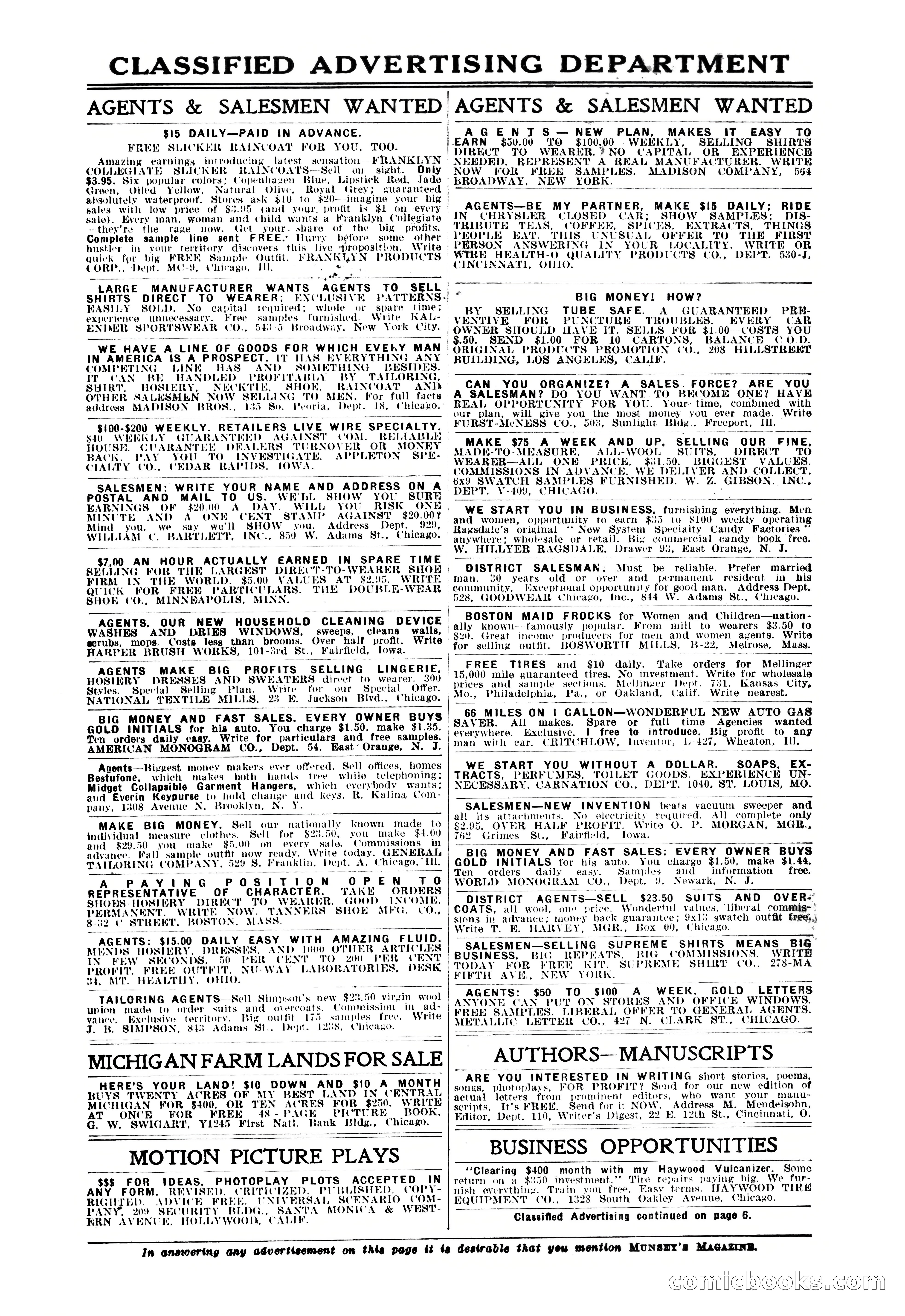 Munsey's Magazine, September 1926 — page 6 of 212