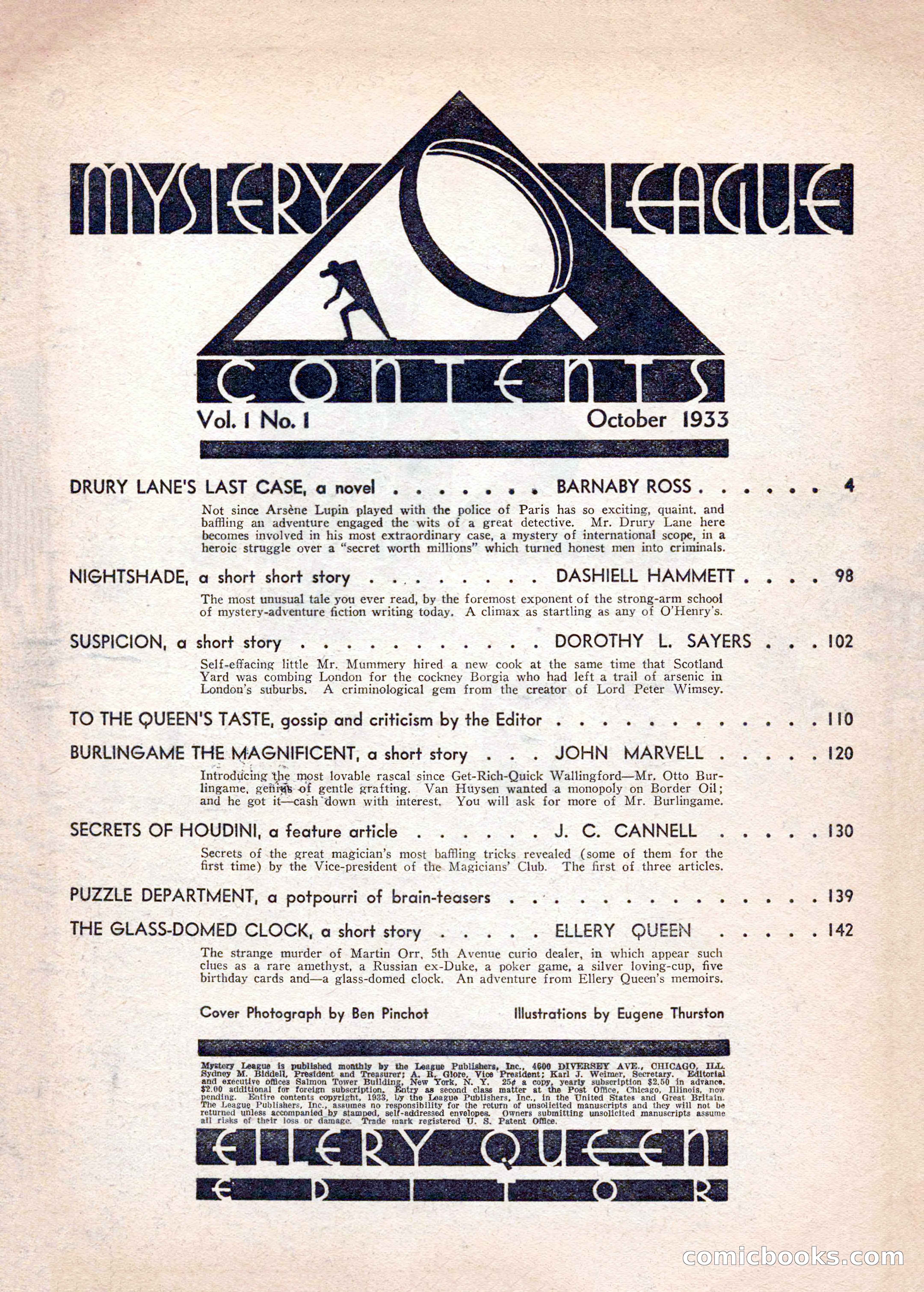 Mystery League, Vol. 1, No. 1 — page 3 of 164
