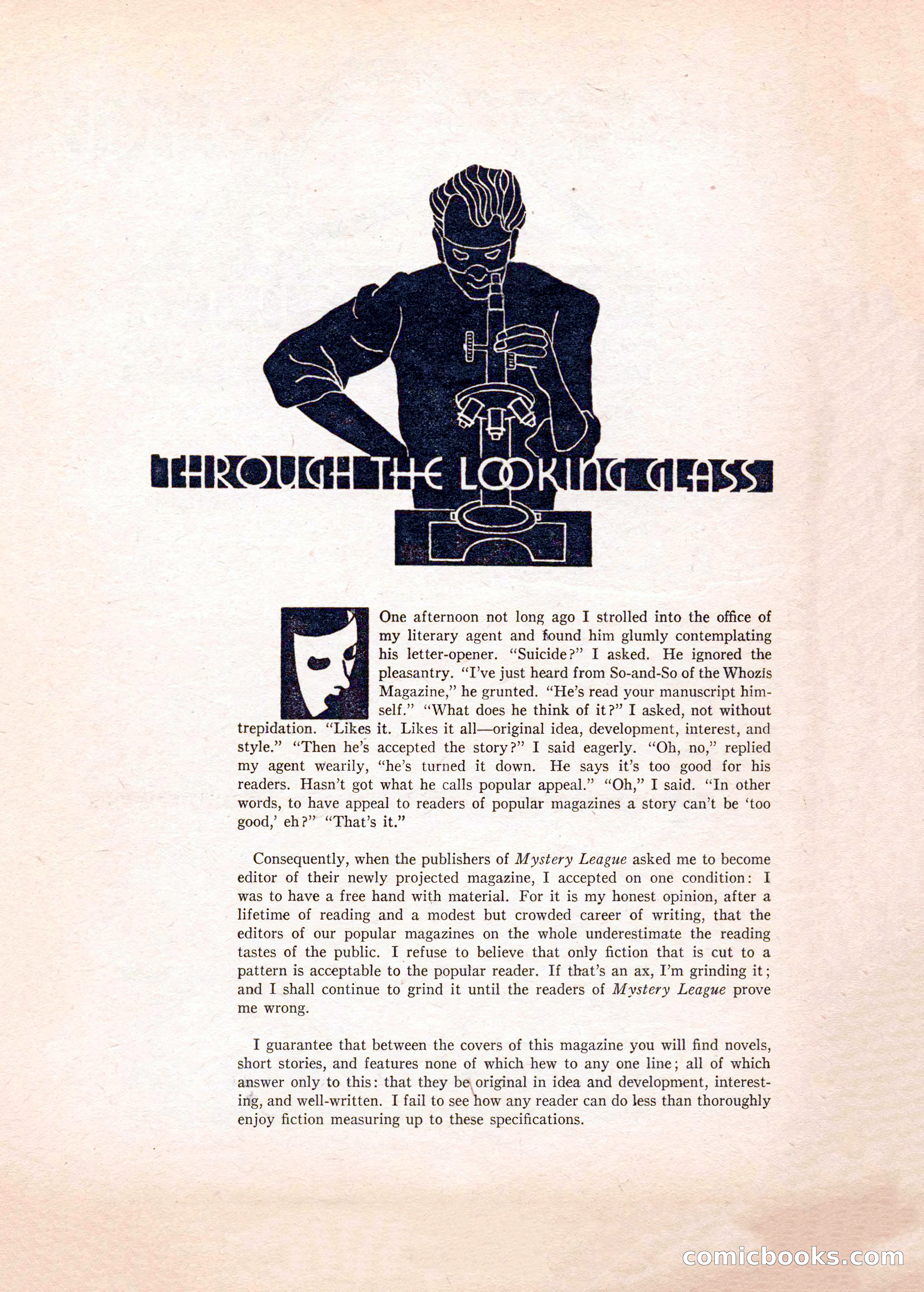 Mystery League, Vol. 1, No. 1 — page 4 of 164