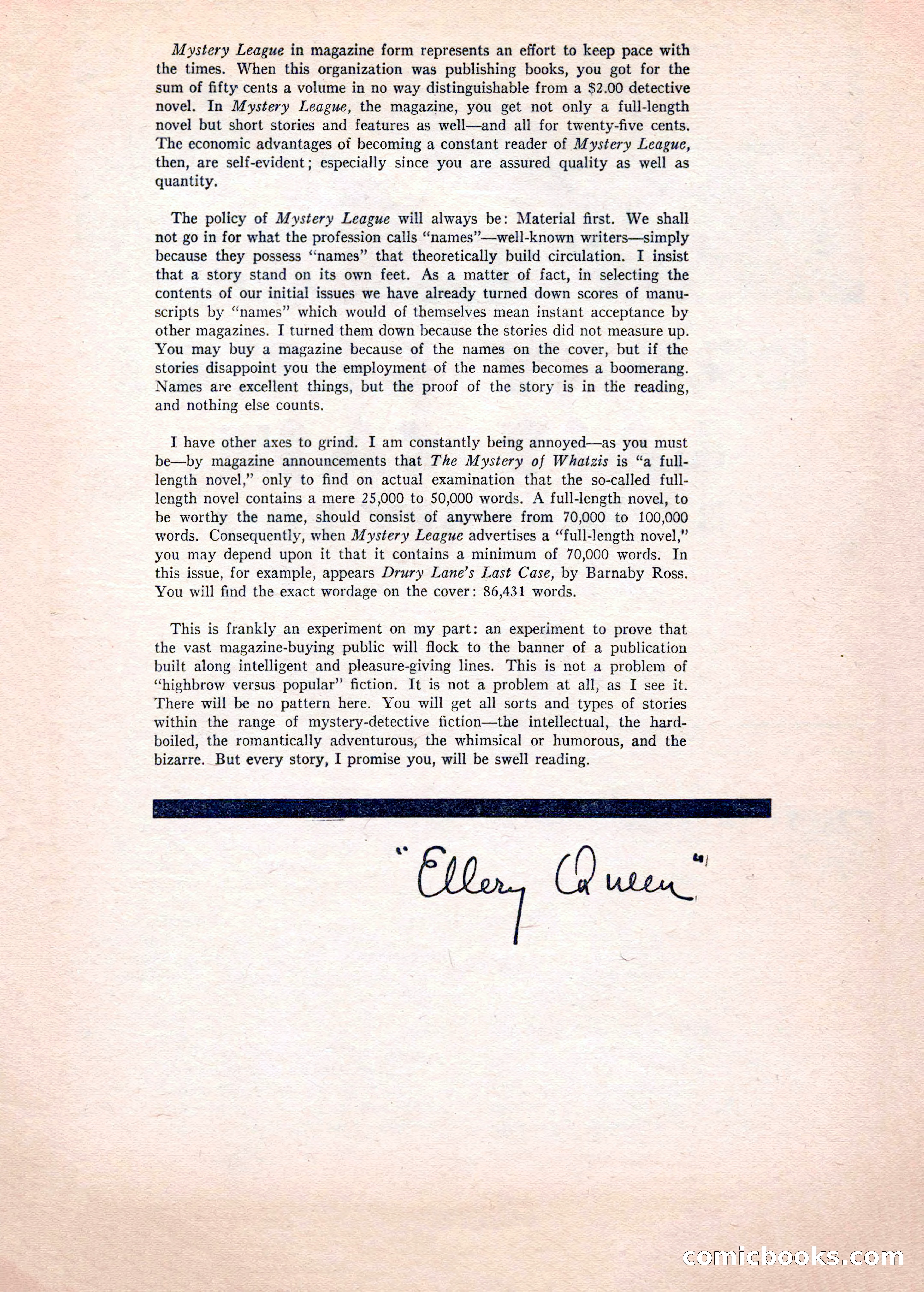 Mystery League, Vol. 1, No. 1 — page 5 of 164