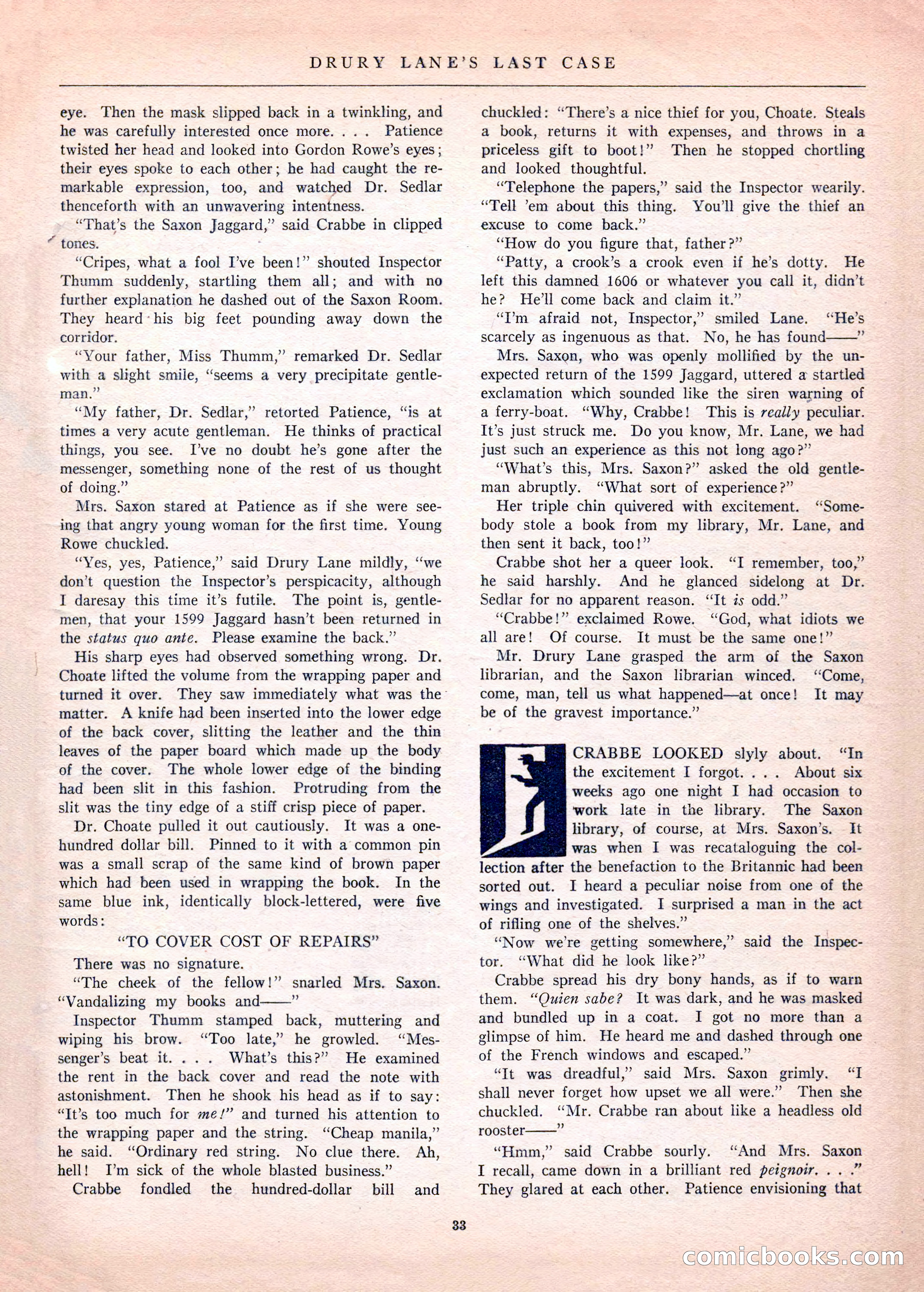 Mystery League, Vol. 1, No. 1 — page 35 of 164