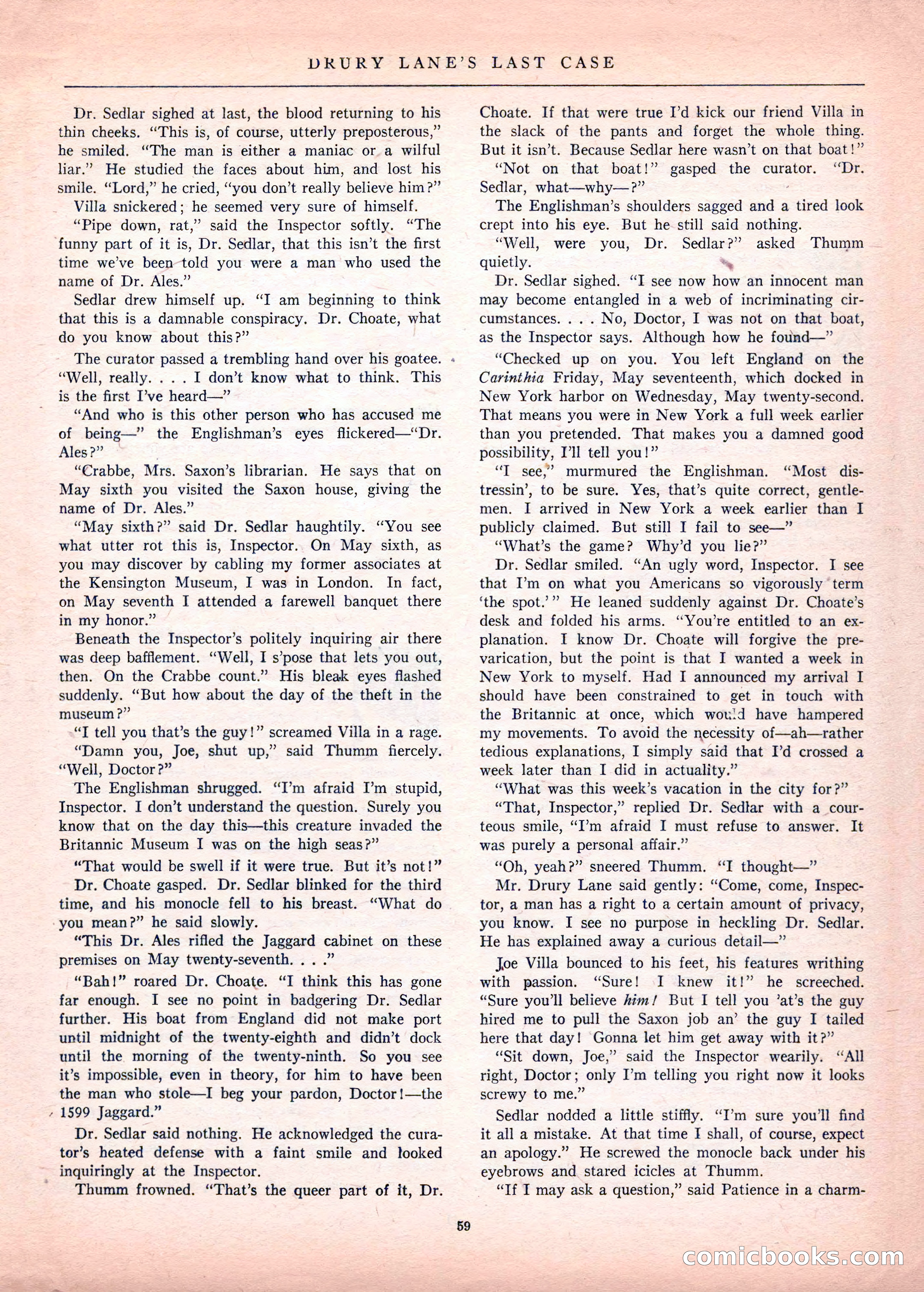 Mystery League, Vol. 1, No. 1 — page 61 of 164