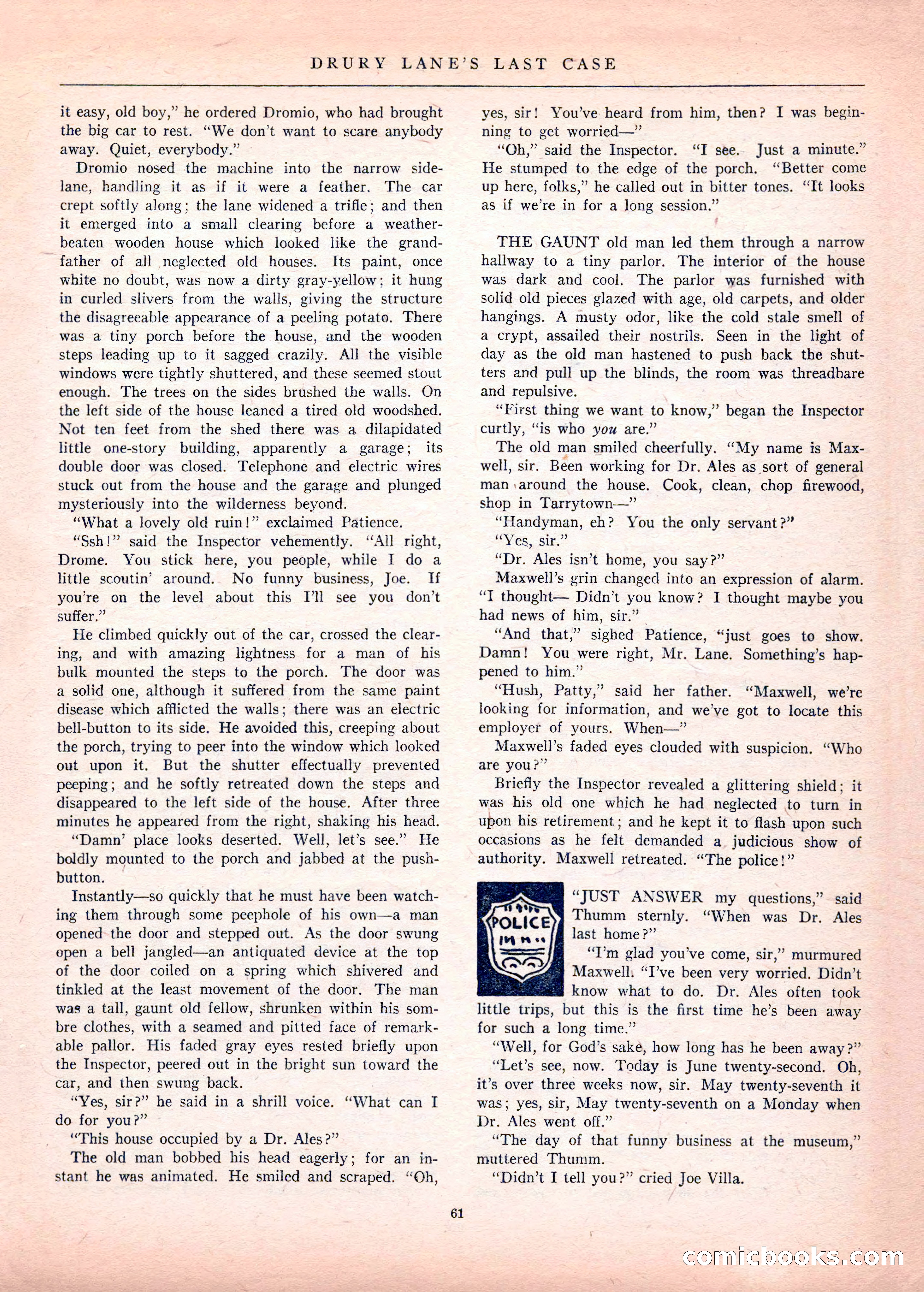 Mystery League, Vol. 1, No. 1 — page 63 of 164