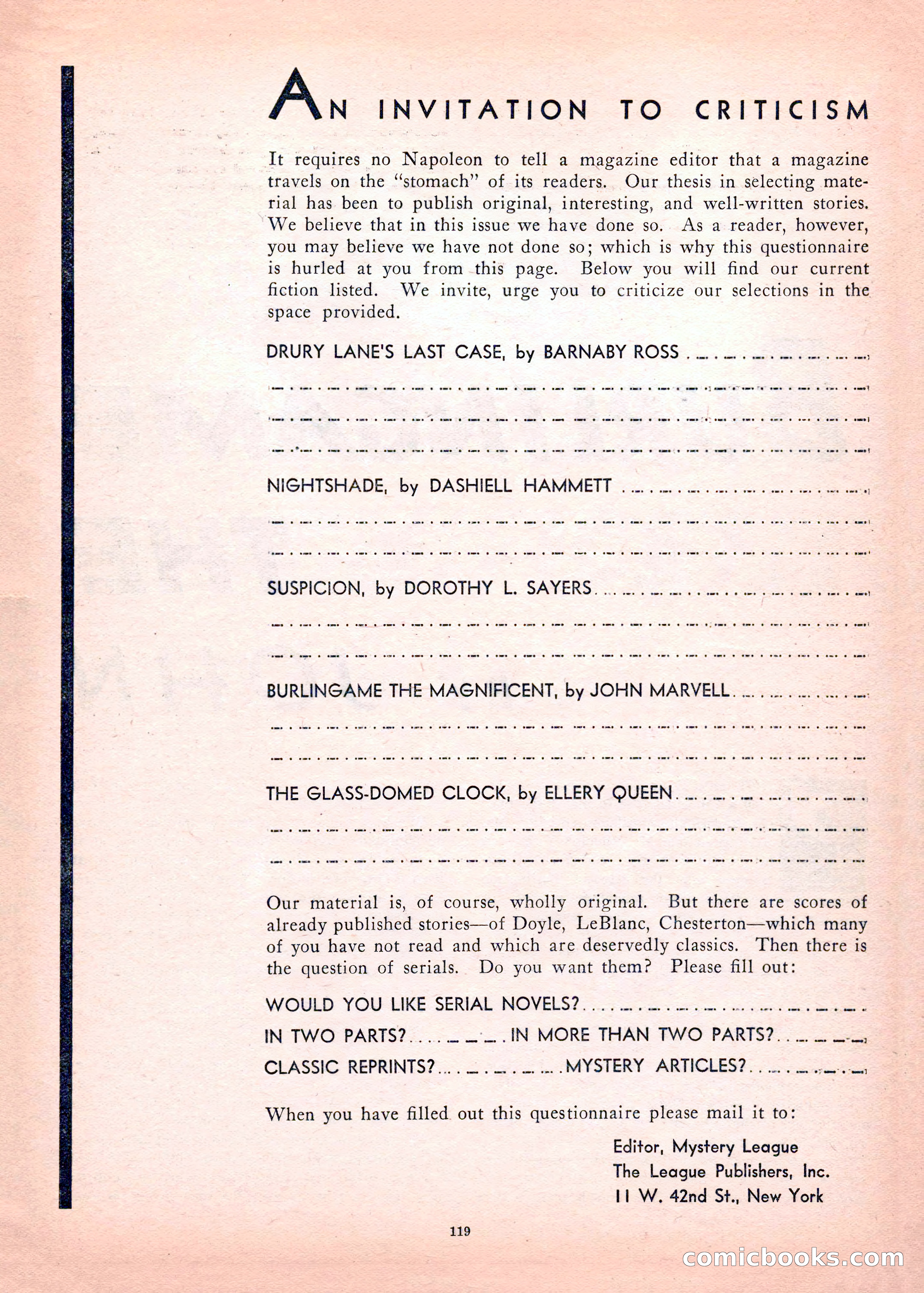 Mystery League, Vol. 1, No. 1 — page 121 of 164
