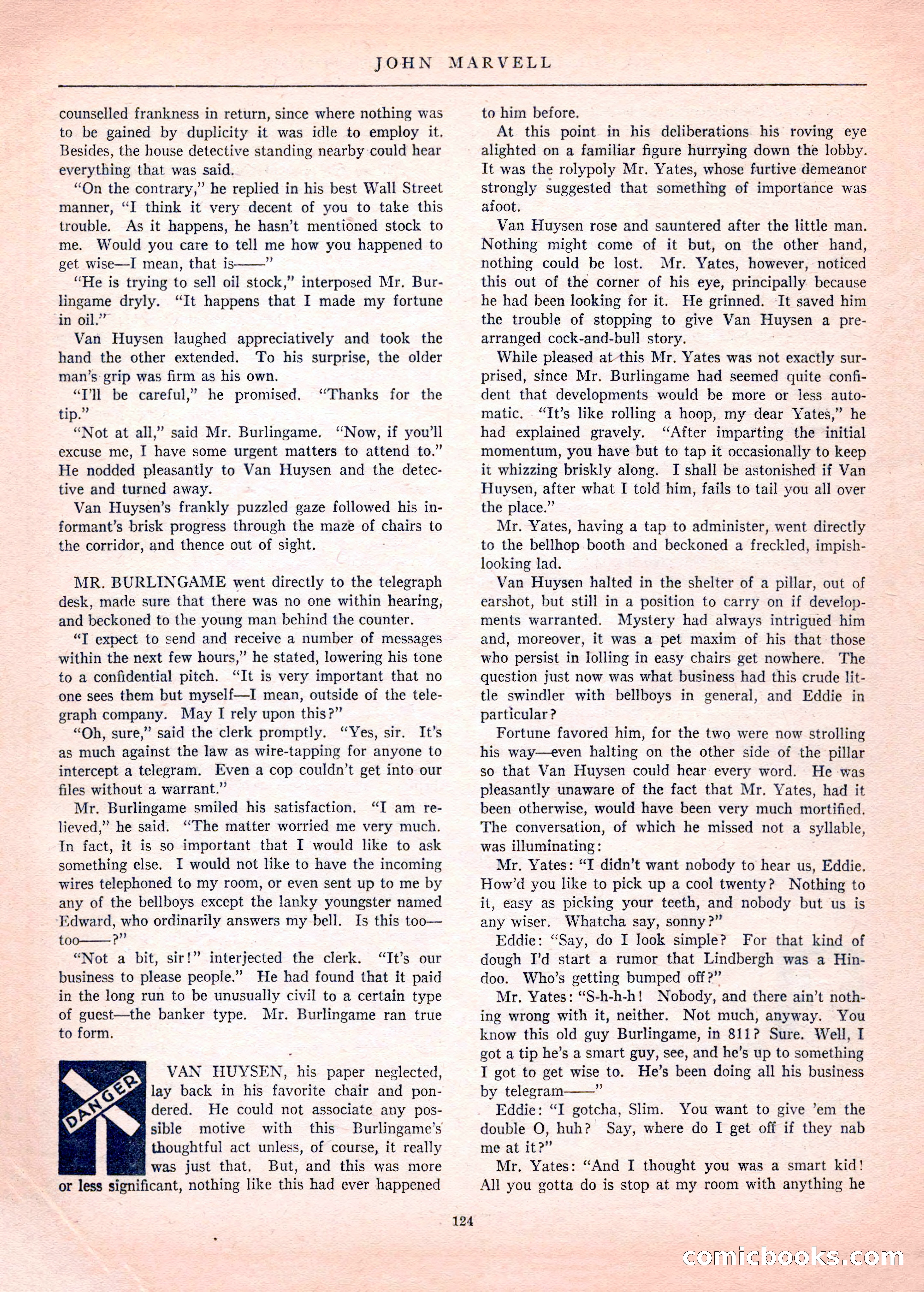Mystery League, Vol. 1, No. 1 — page 126 of 164