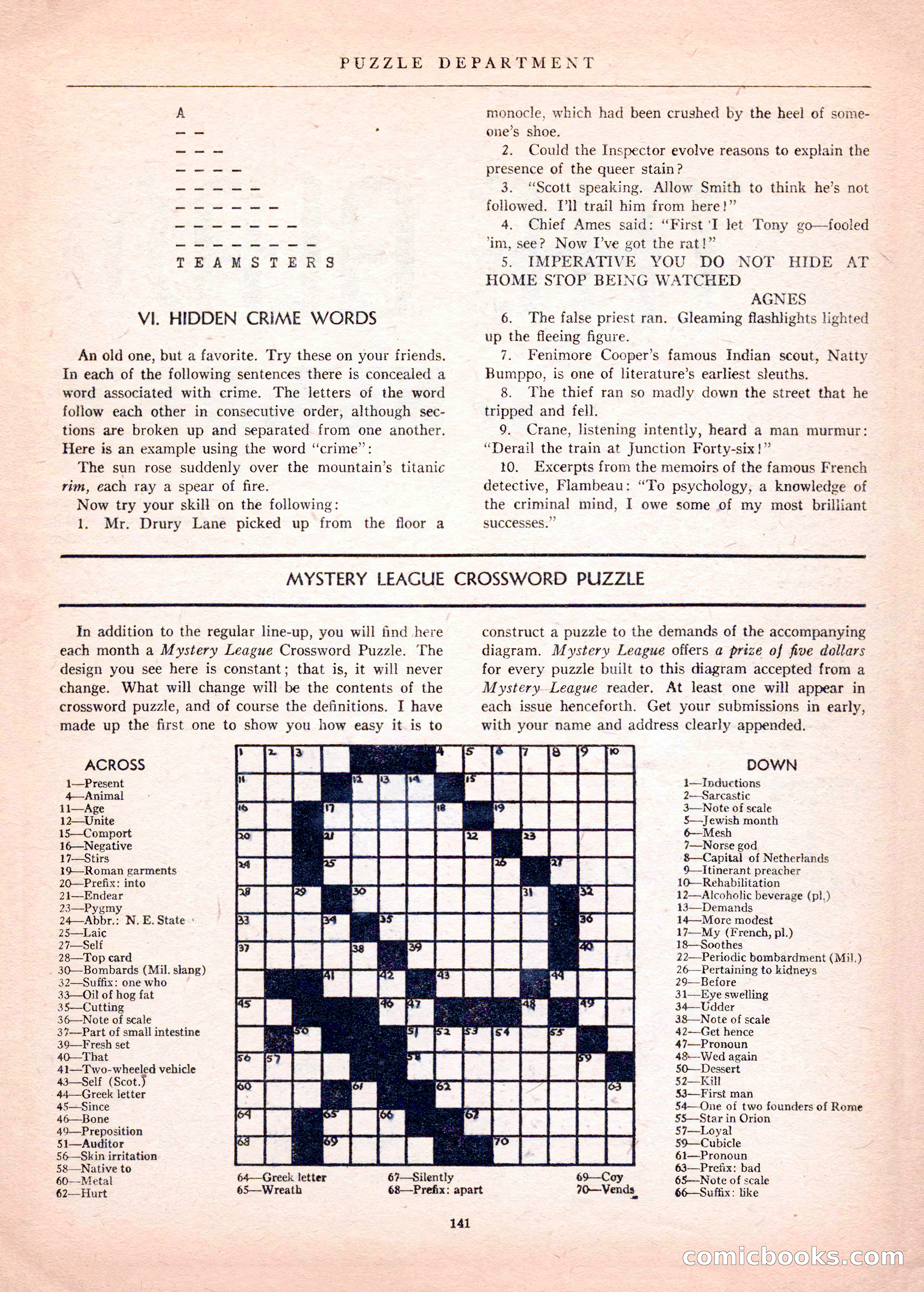 Mystery League, Vol. 1, No. 1 — page 143 of 164