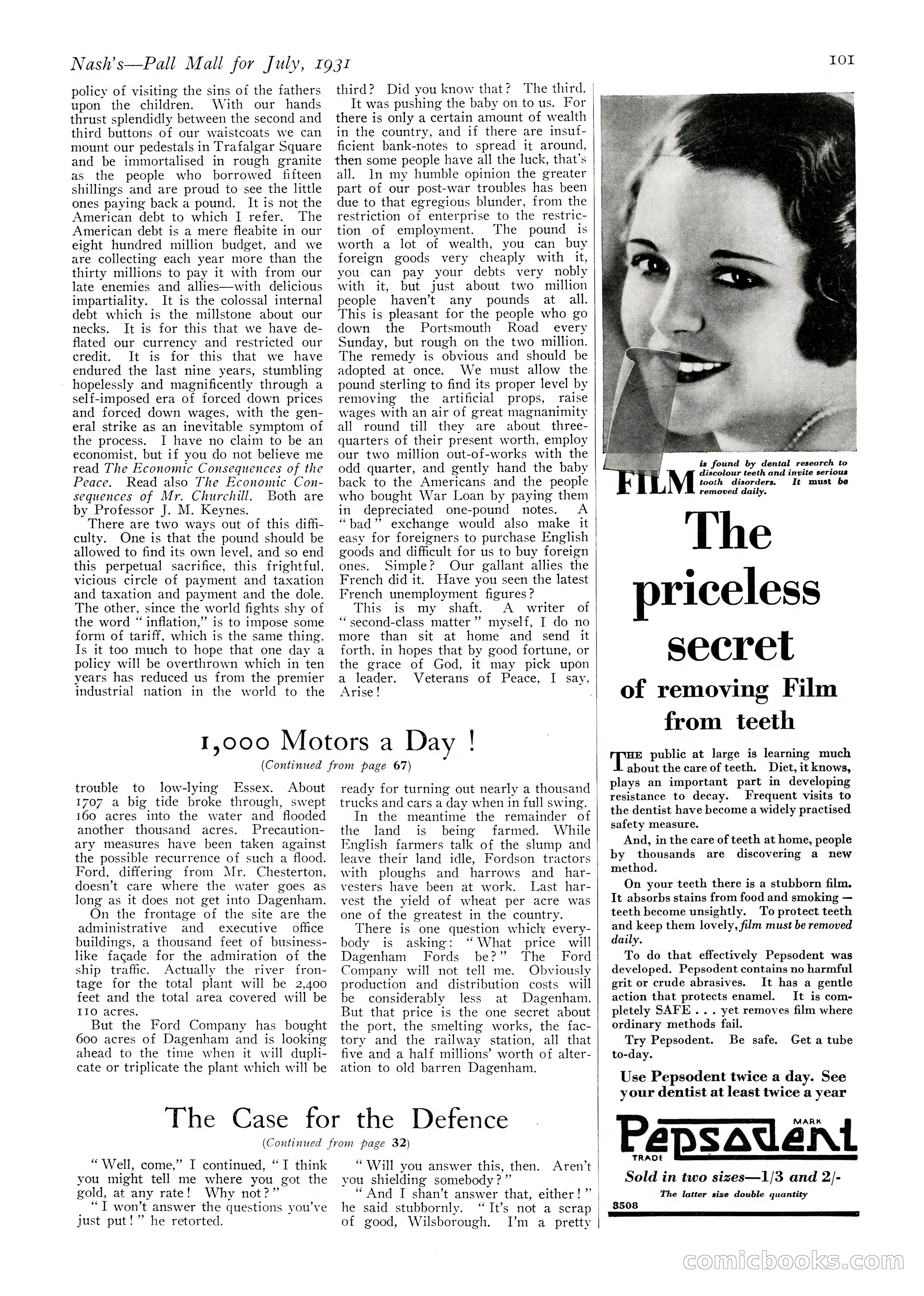 Nash's Pall Mall Magazine, July 1931 — page 103 of 128