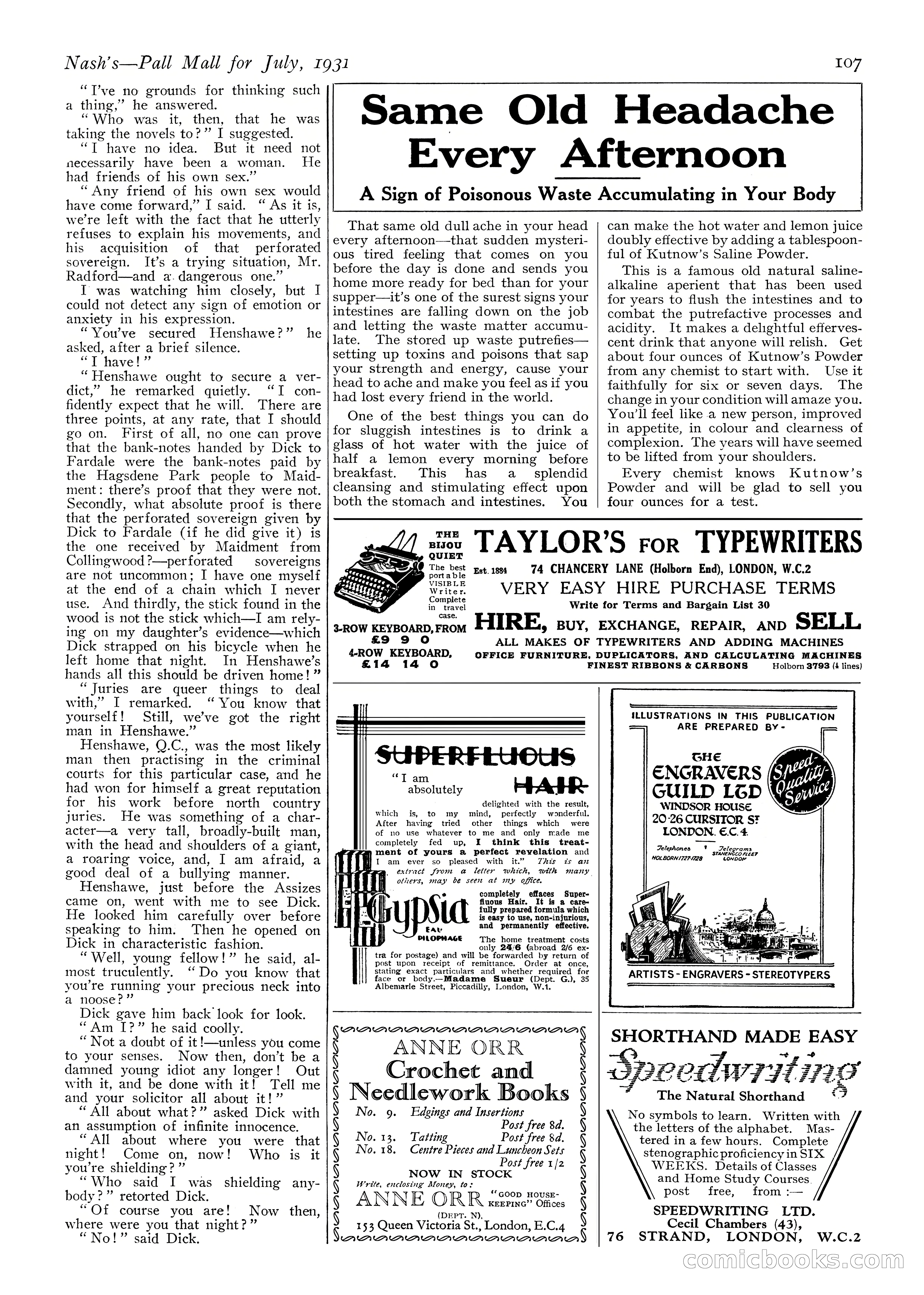 Nash's Pall Mall Magazine, July 1931 — page 109 of 128