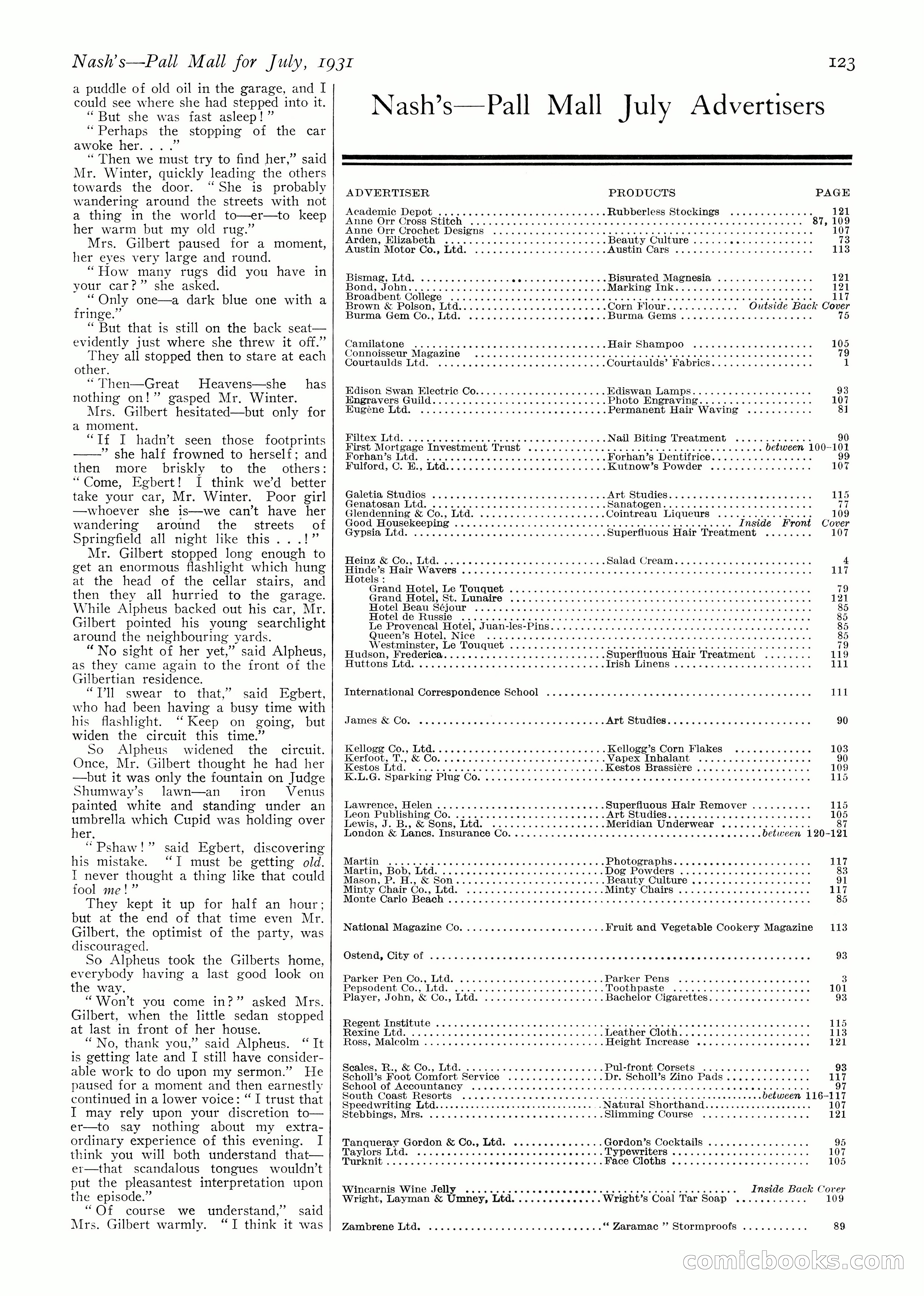 Nash's Pall Mall Magazine, July 1931 — page 125 of 128