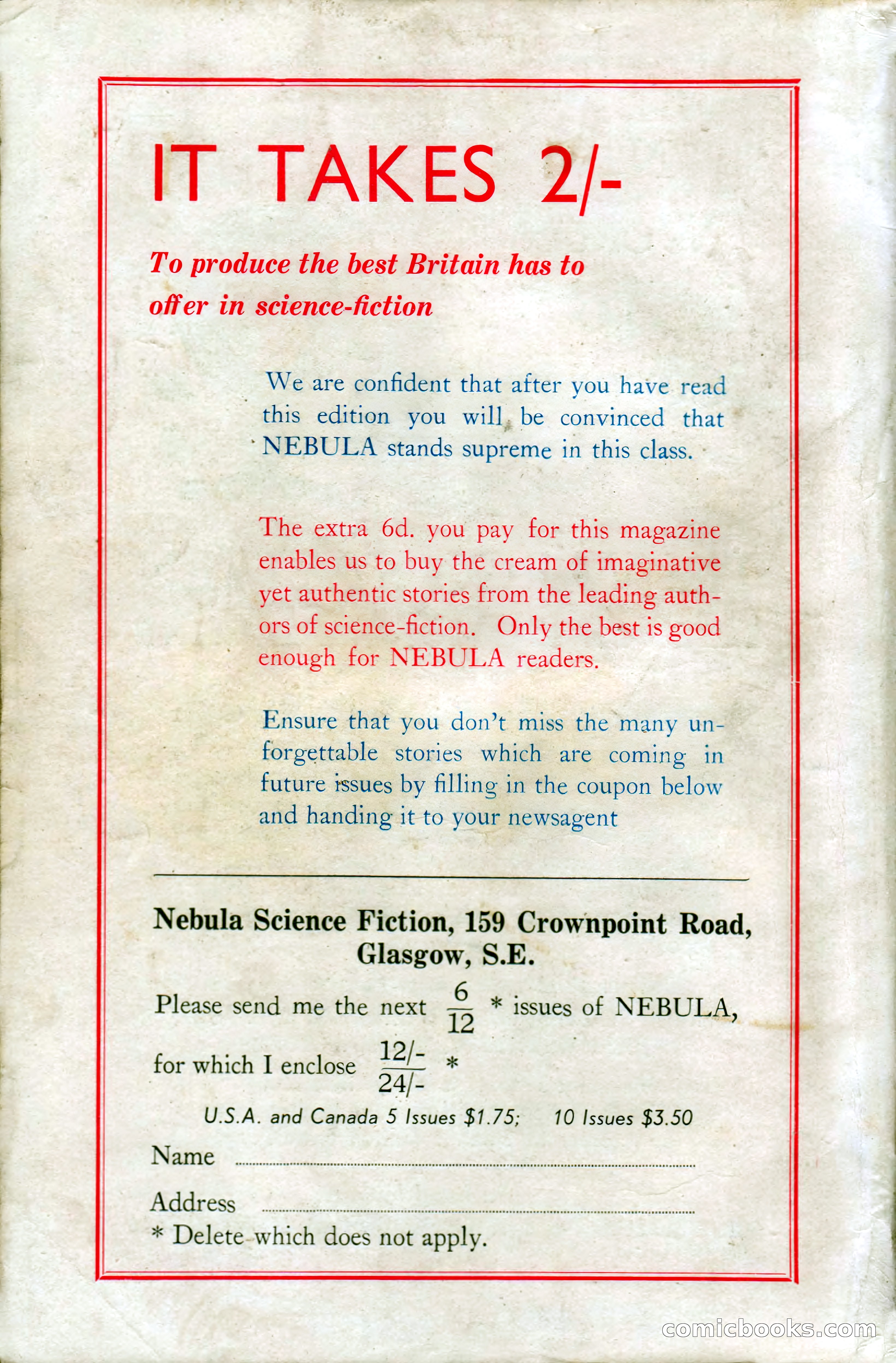 Nebula Science Fiction No. 7 — page 135 of 135