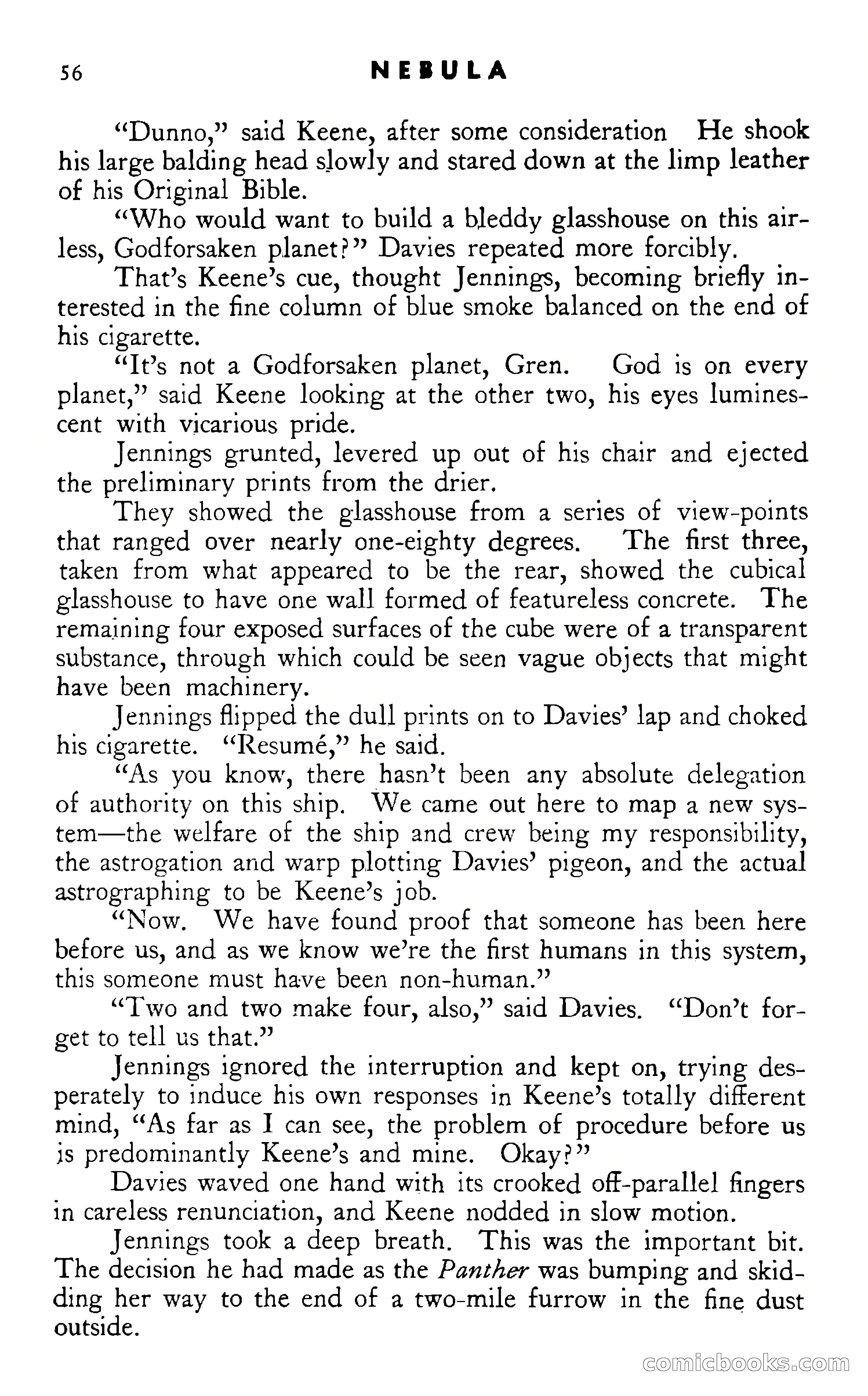Nebula Science Fiction, Number 9 — page 58 of 134