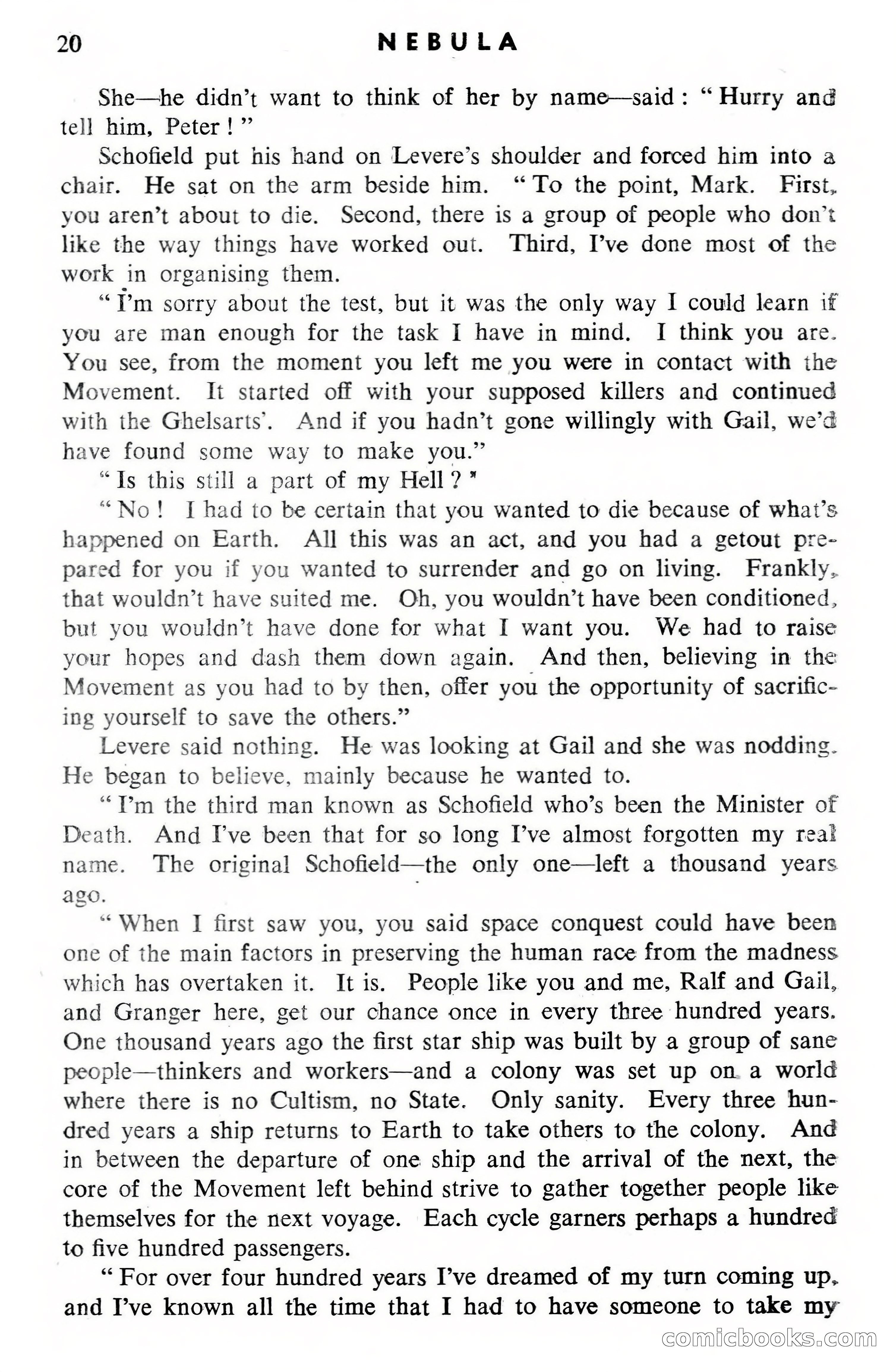 Nebula Science Fiction, April 1955 — page 22 of 132
