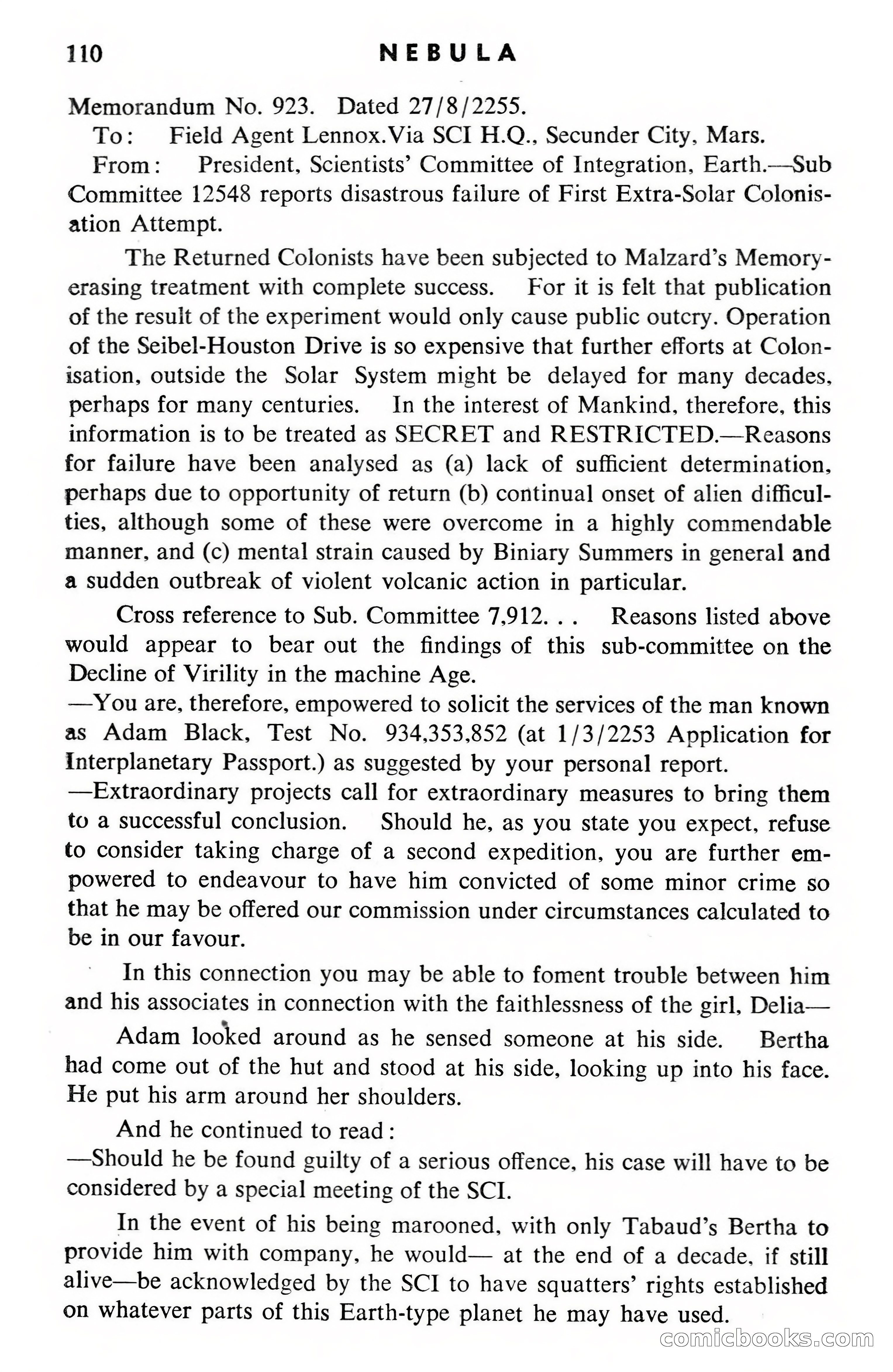 Nebula Science Fiction, April 1955 — page 112 of 132