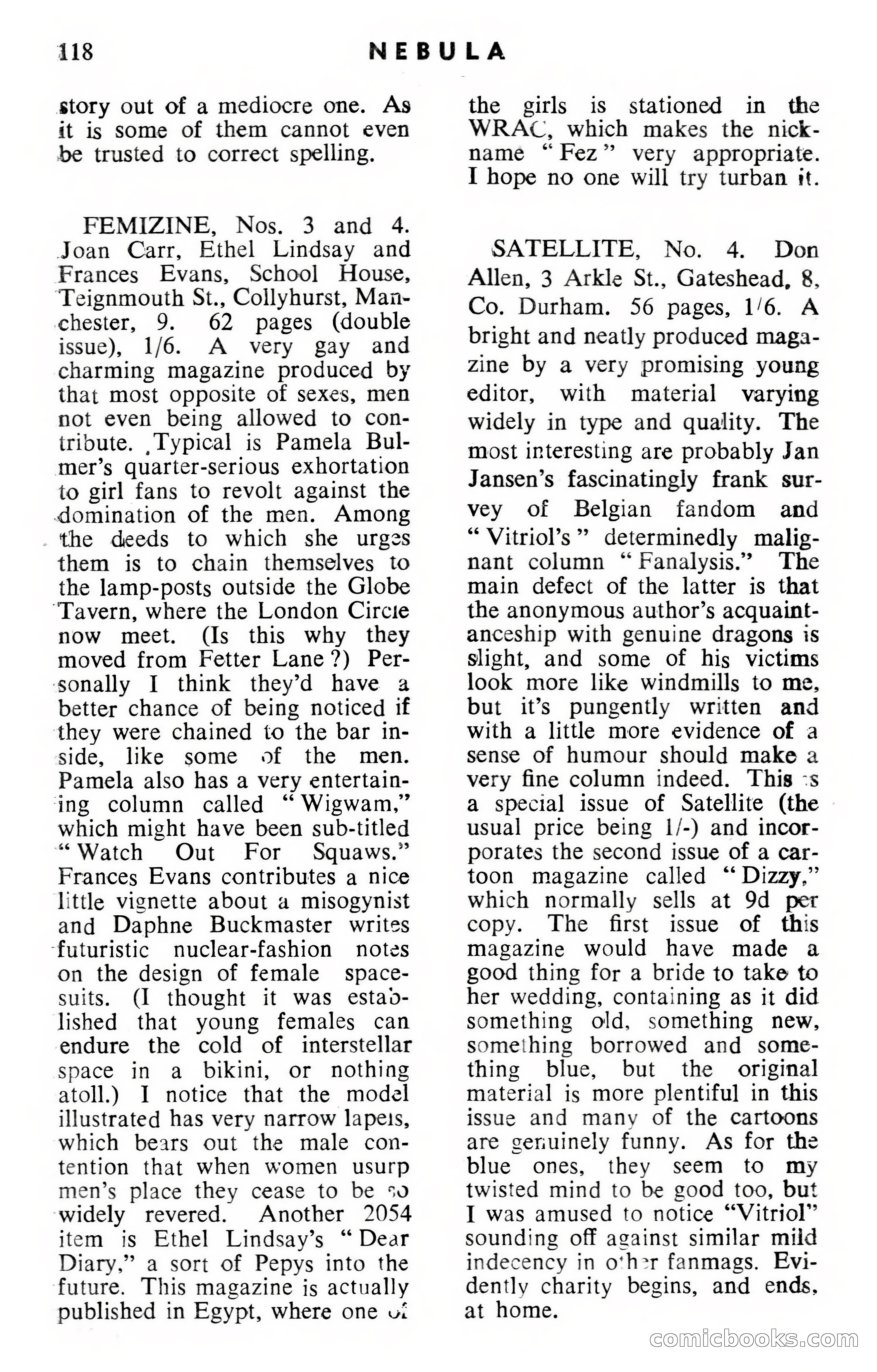 Nebula Science Fiction, April 1955 — page 120 of 132