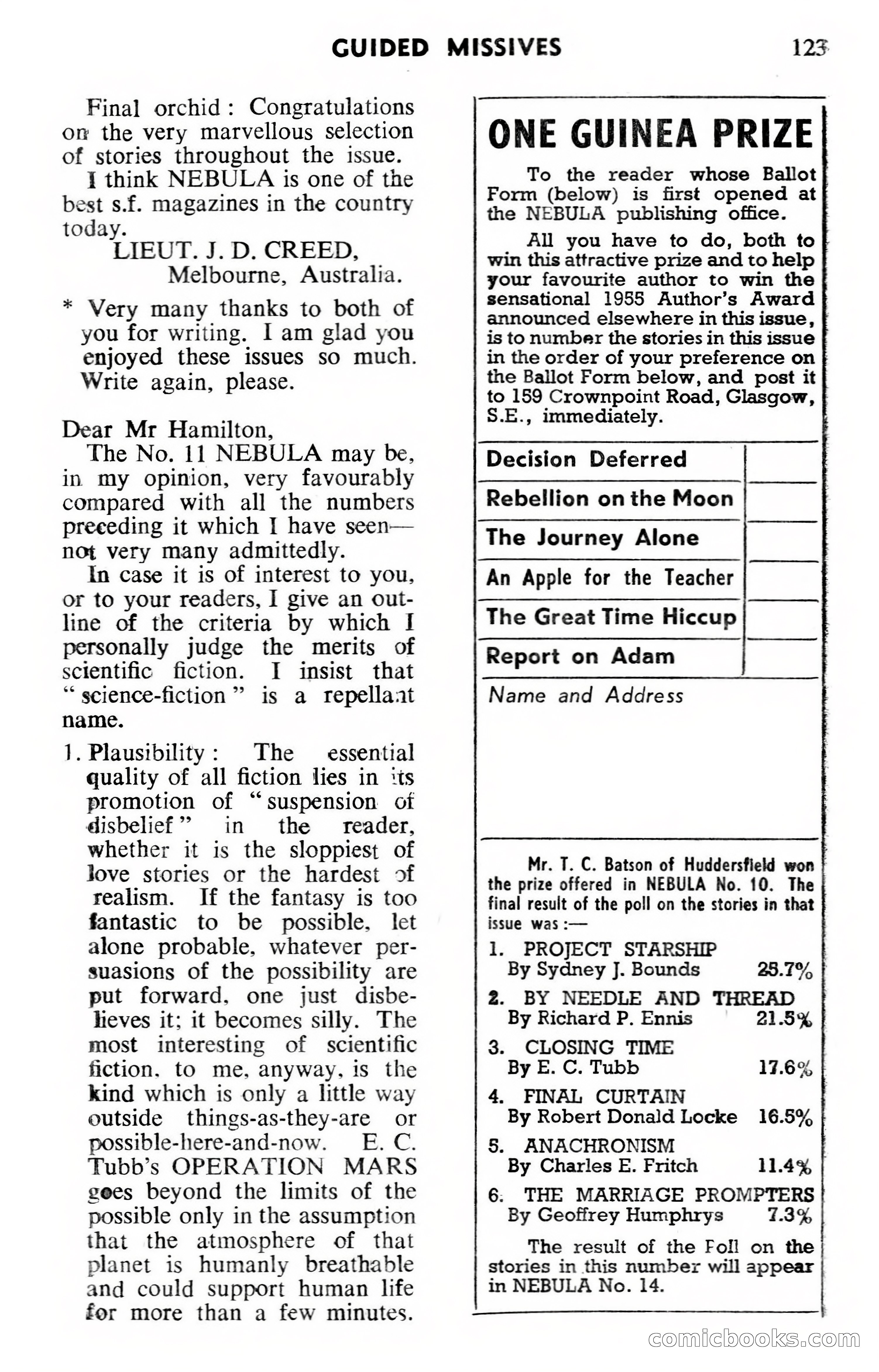 Nebula Science Fiction, April 1955 — page 125 of 132