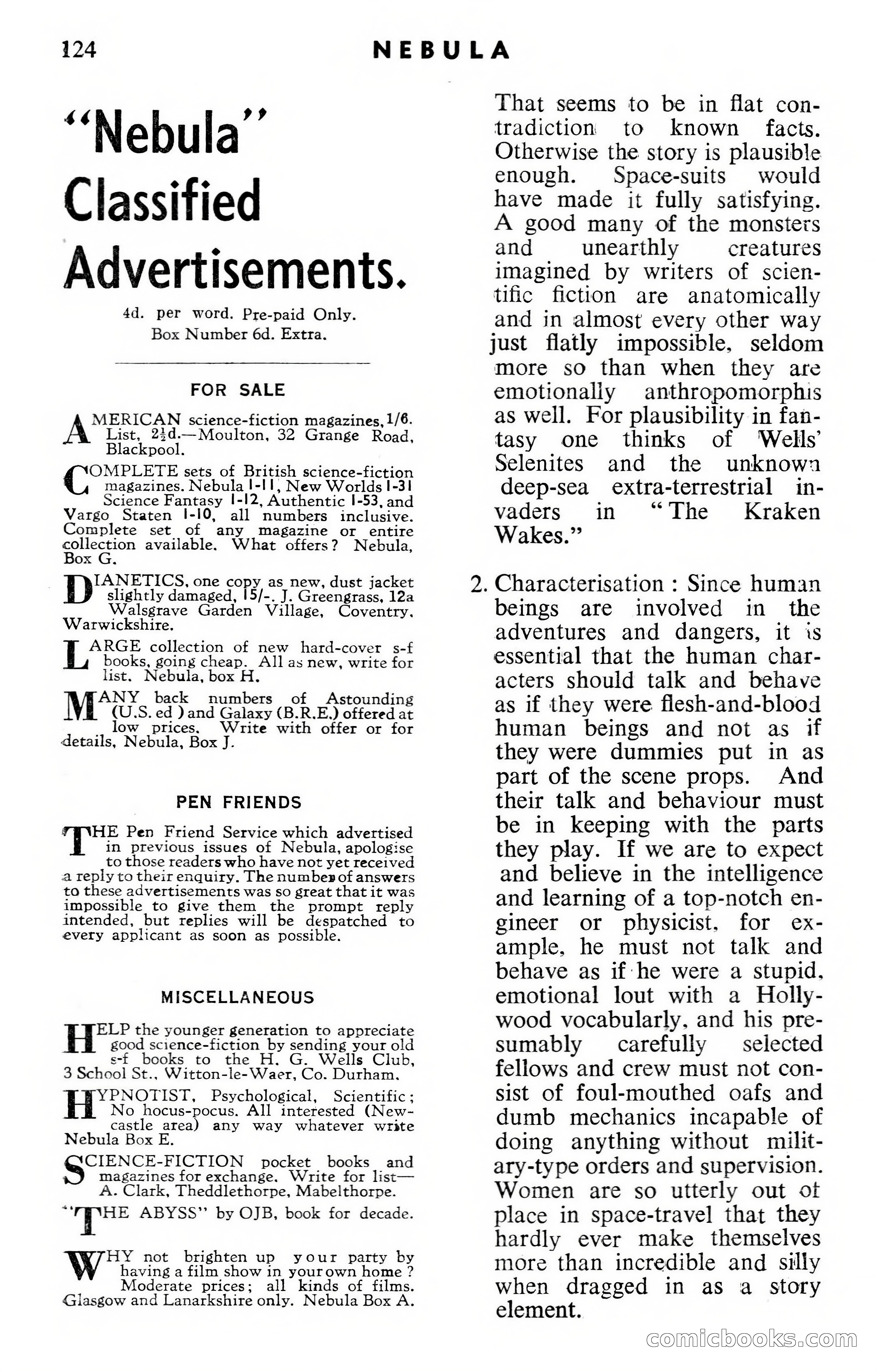 Nebula Science Fiction, April 1955 — page 126 of 132