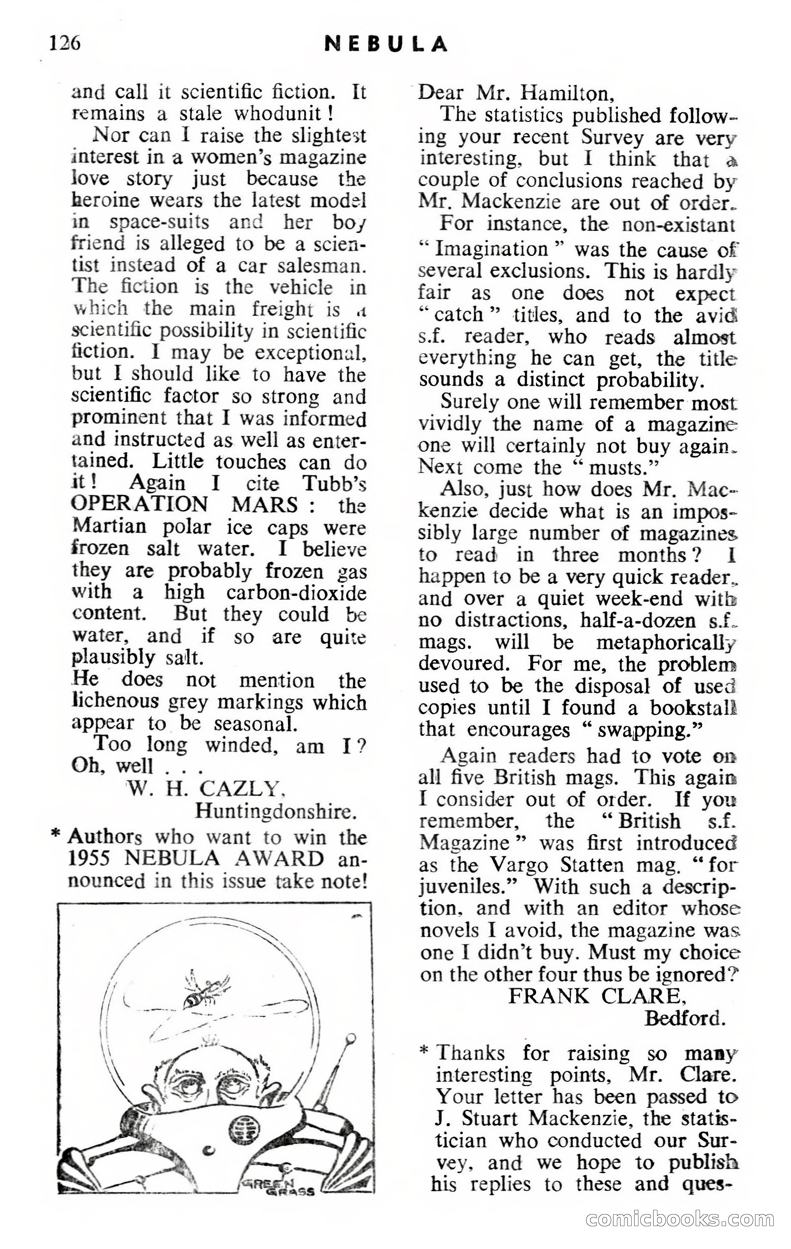 Nebula Science Fiction, April 1955 — page 128 of 132