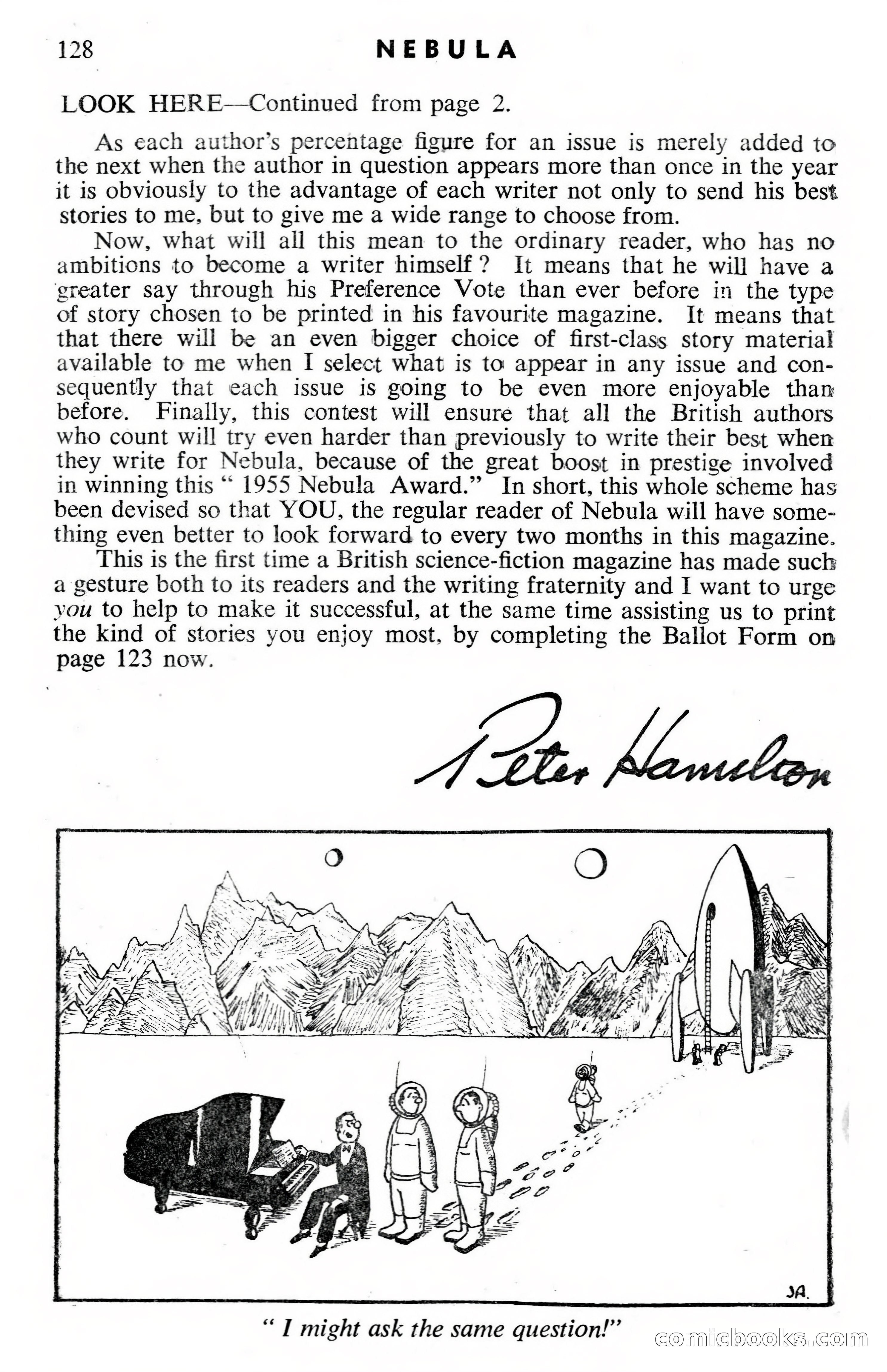 Nebula Science Fiction, April 1955 — page 132 of 132