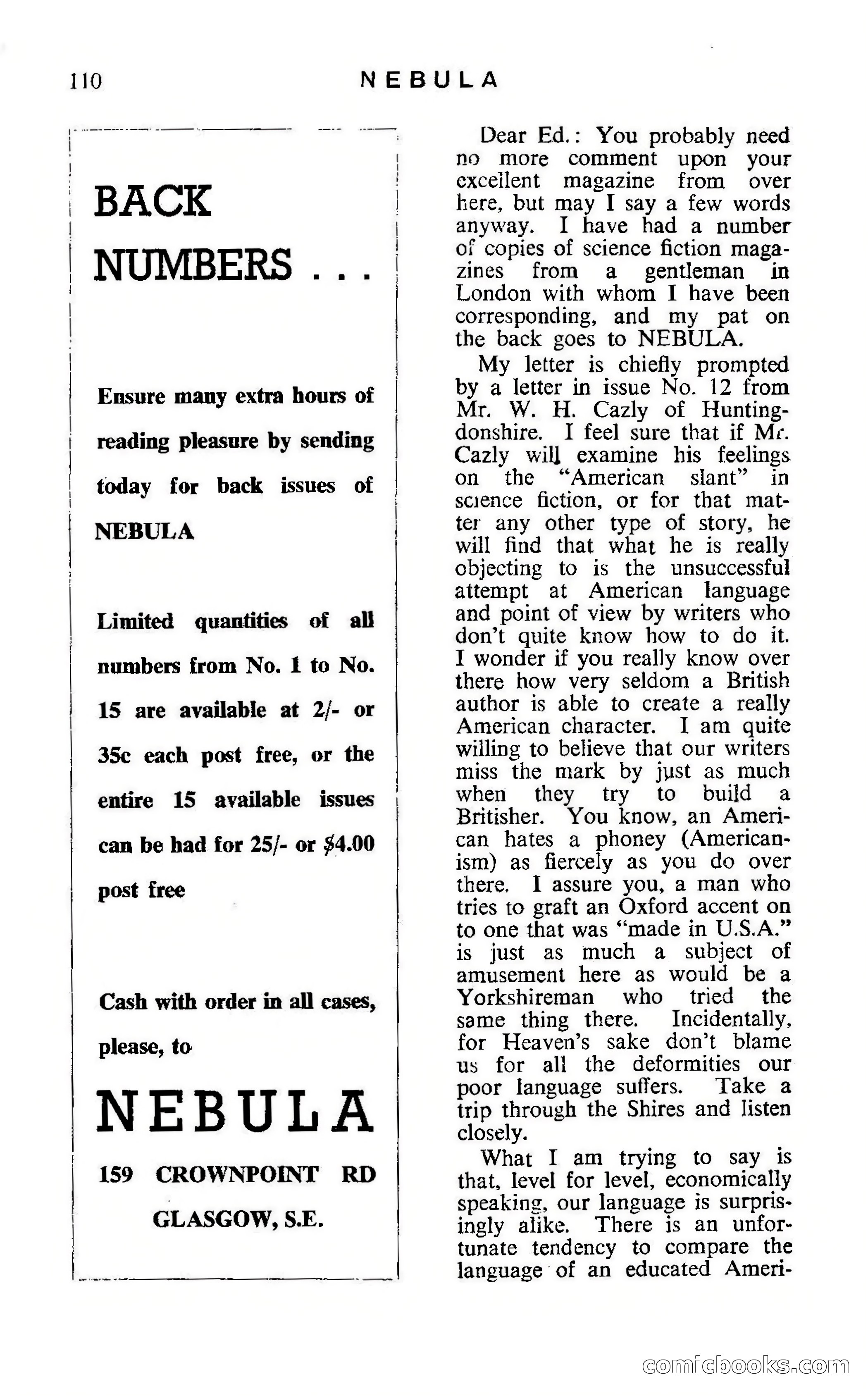 Nebula Science Fiction, Number 16 — page 112 of 116