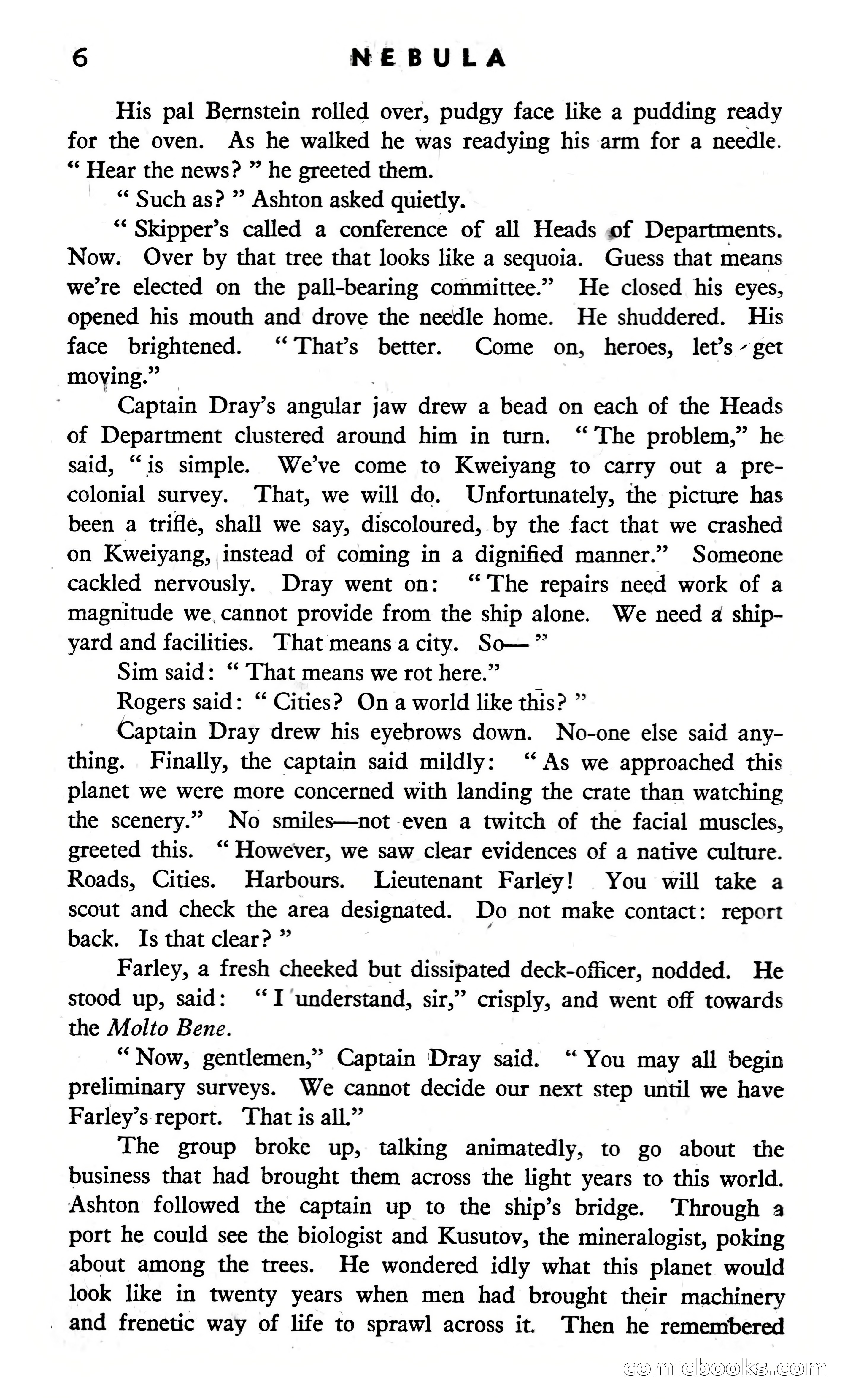 Nebula Science Fiction, August 1957 — page 8 of 116