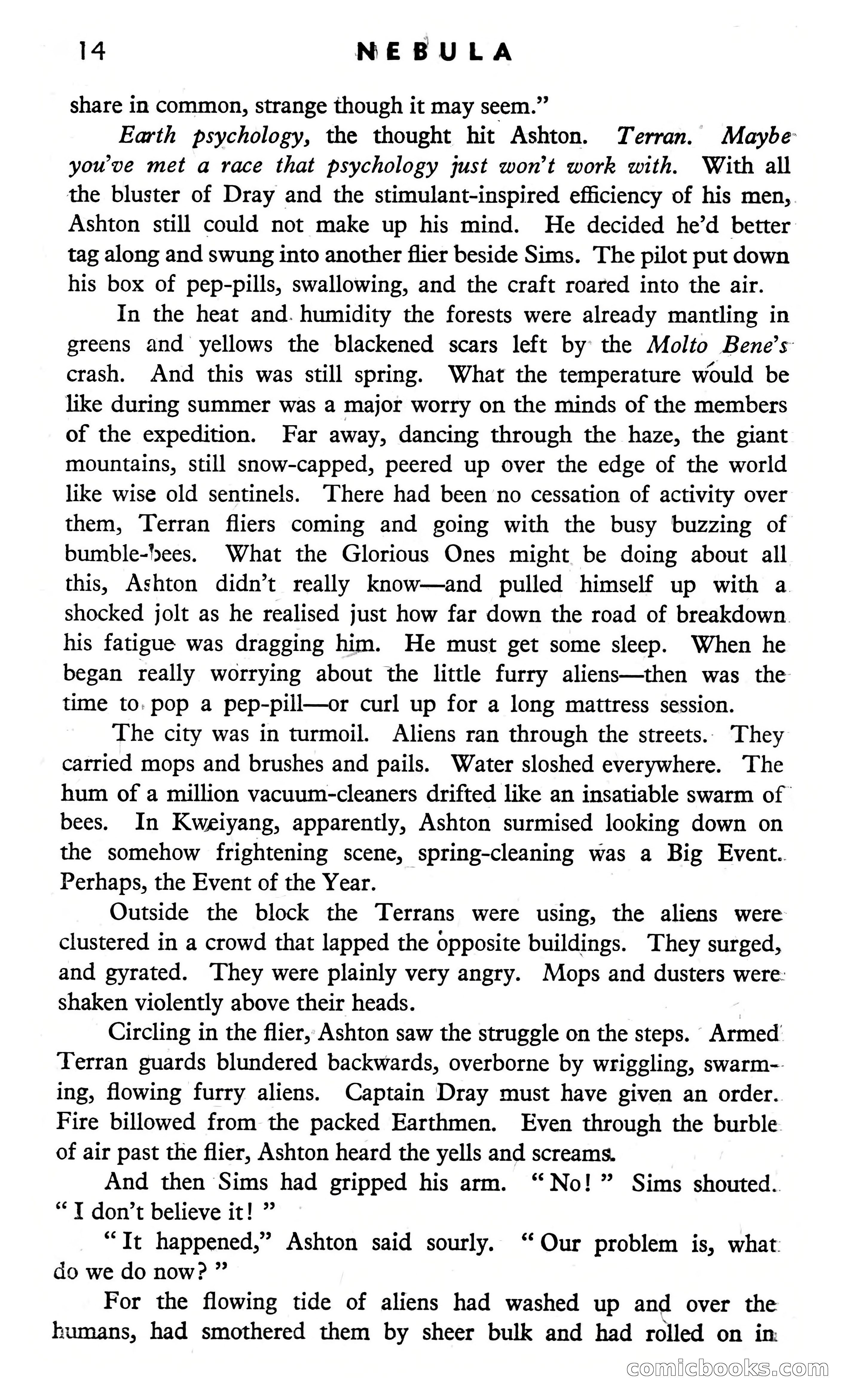 Nebula Science Fiction, August 1957 — page 16 of 116