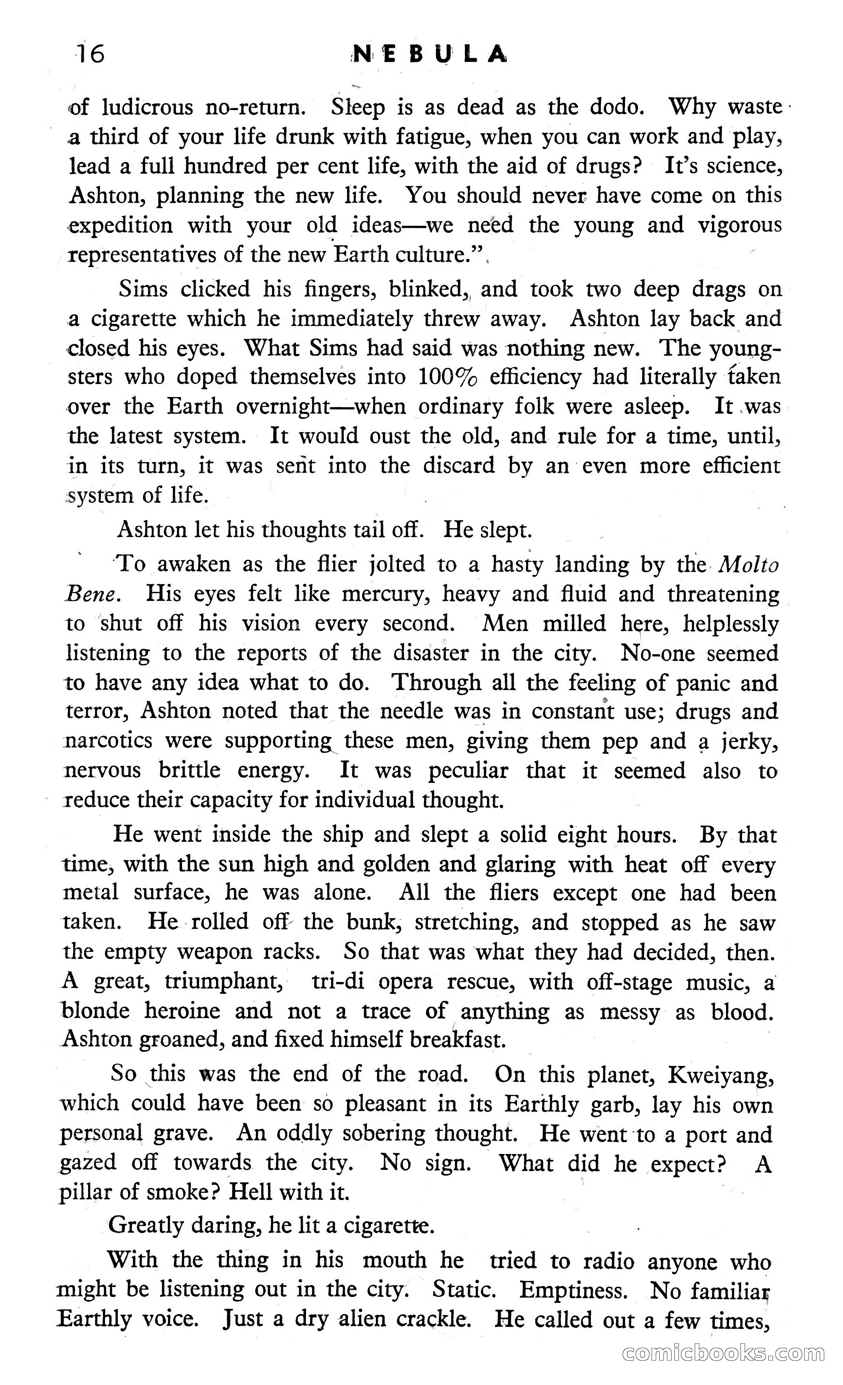 Nebula Science Fiction, August 1957 — page 18 of 116