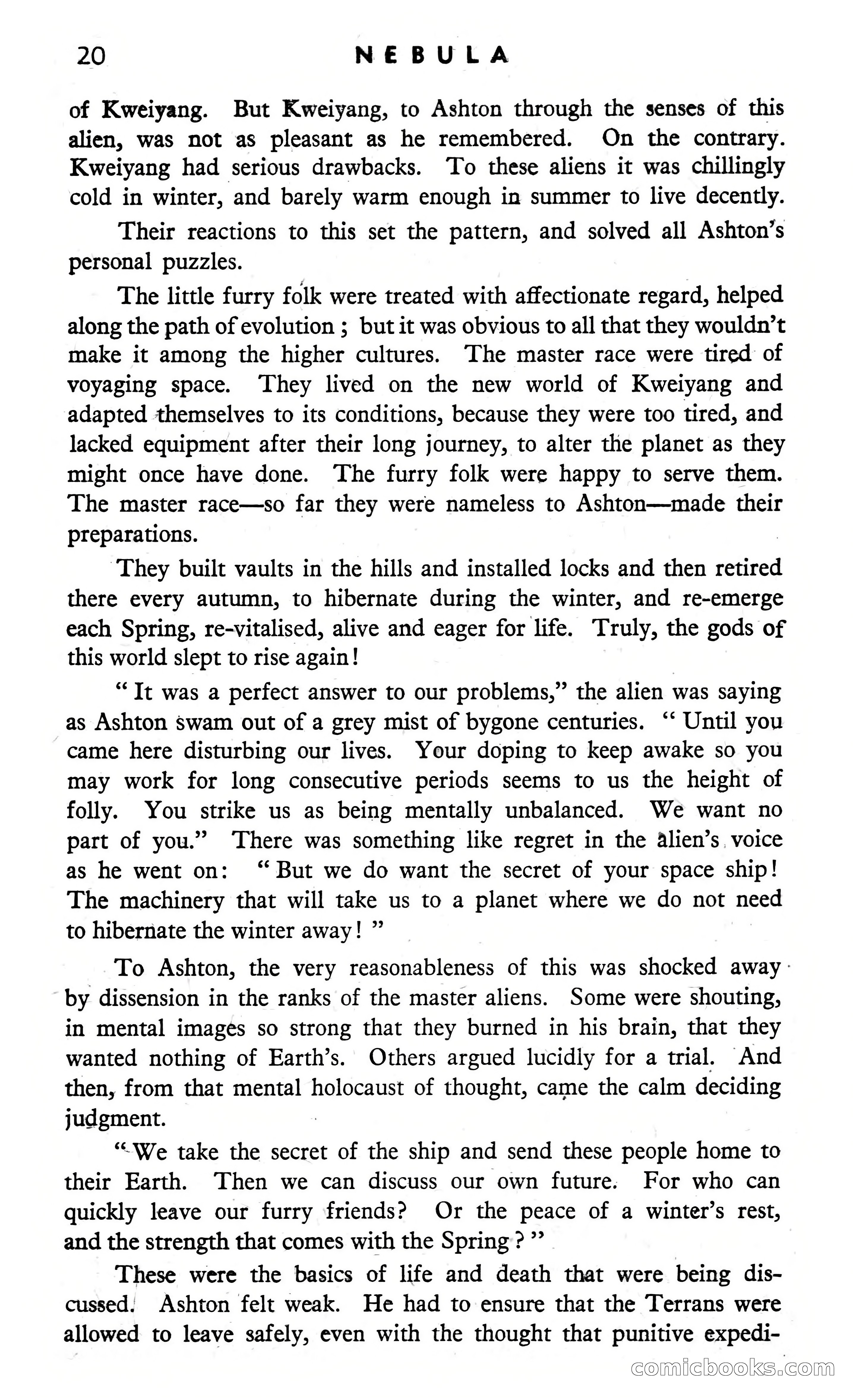 Nebula Science Fiction, August 1957 — page 22 of 116