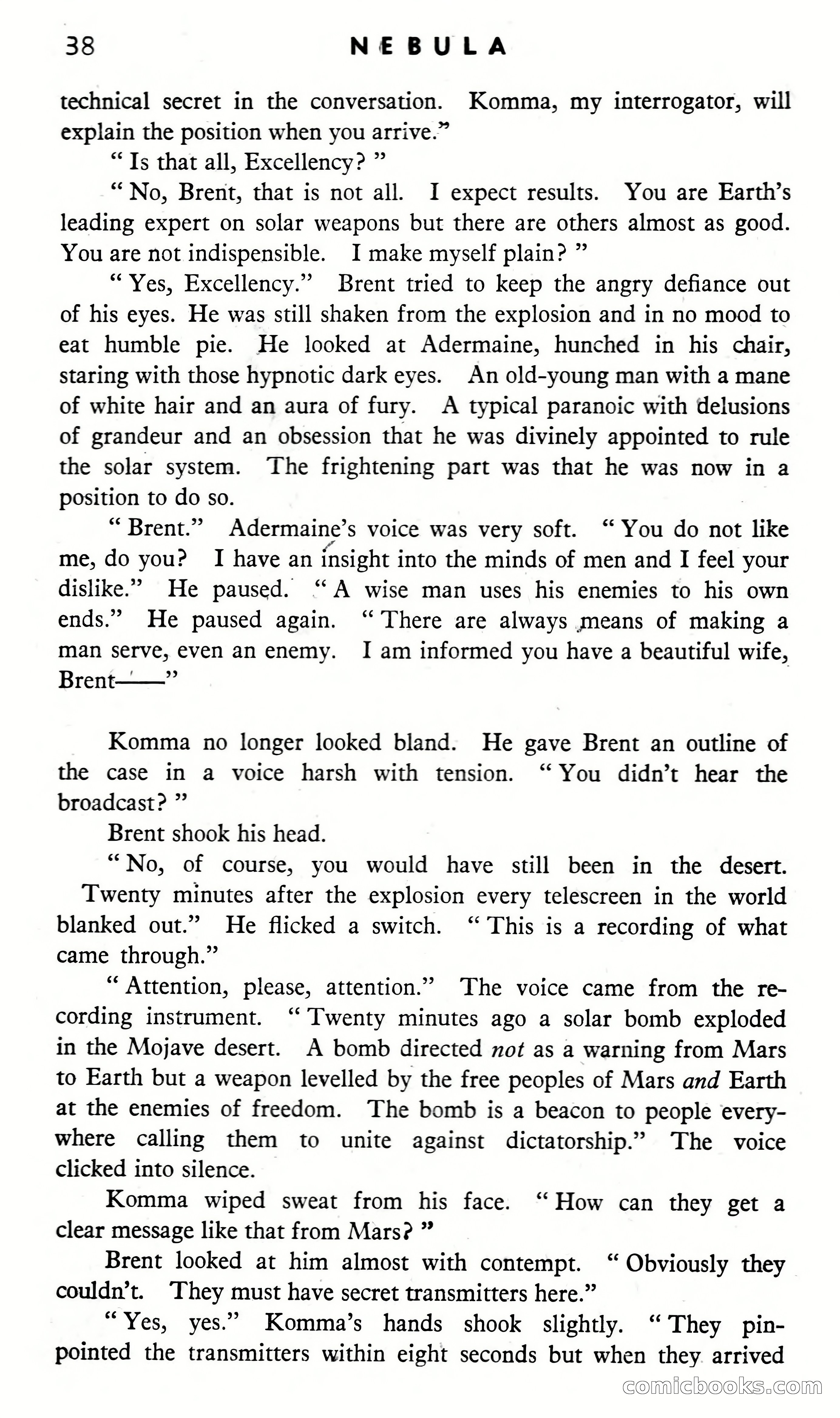 Nebula Science Fiction, August 1957 — page 40 of 116