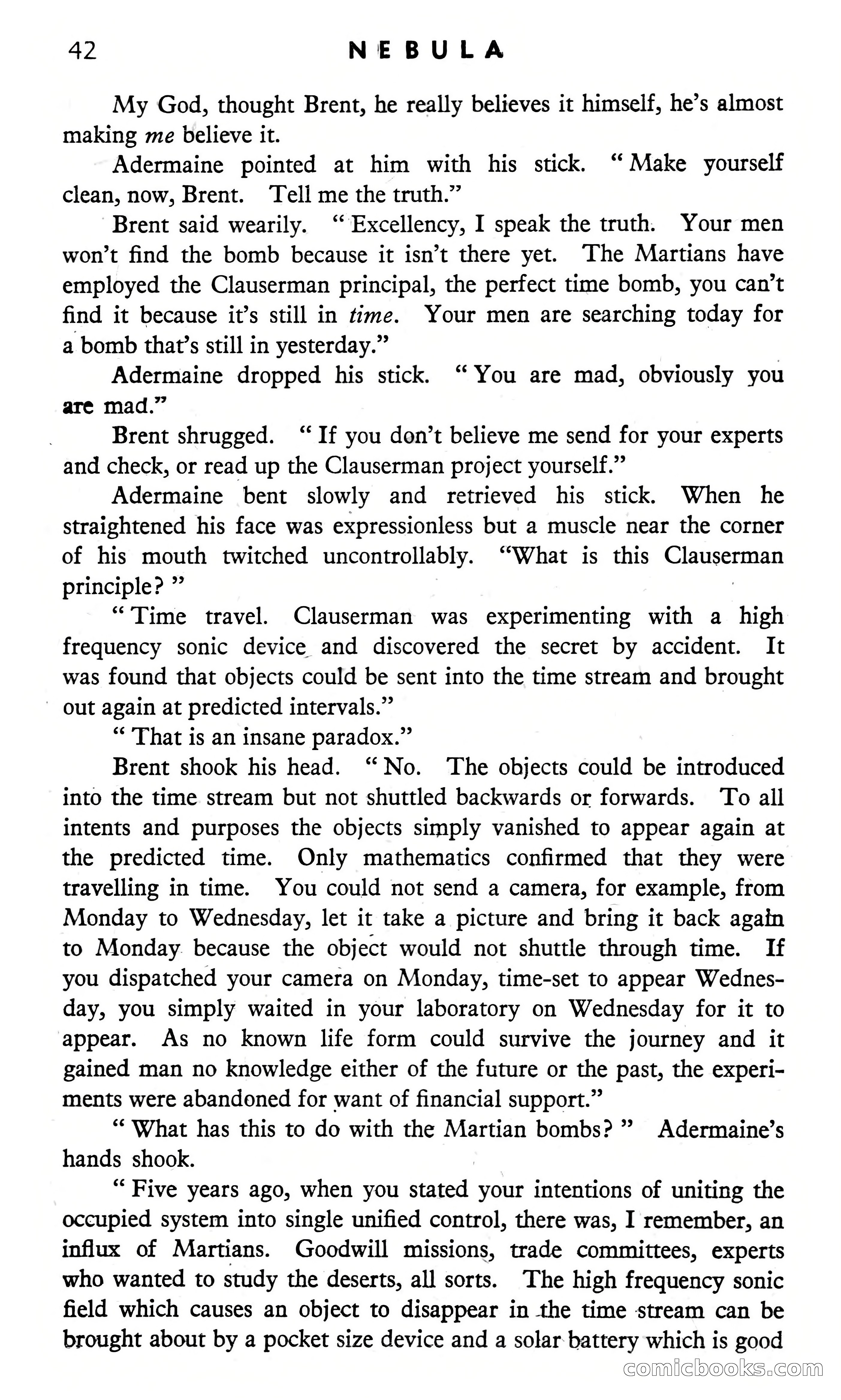 Nebula Science Fiction, August 1957 — page 44 of 116