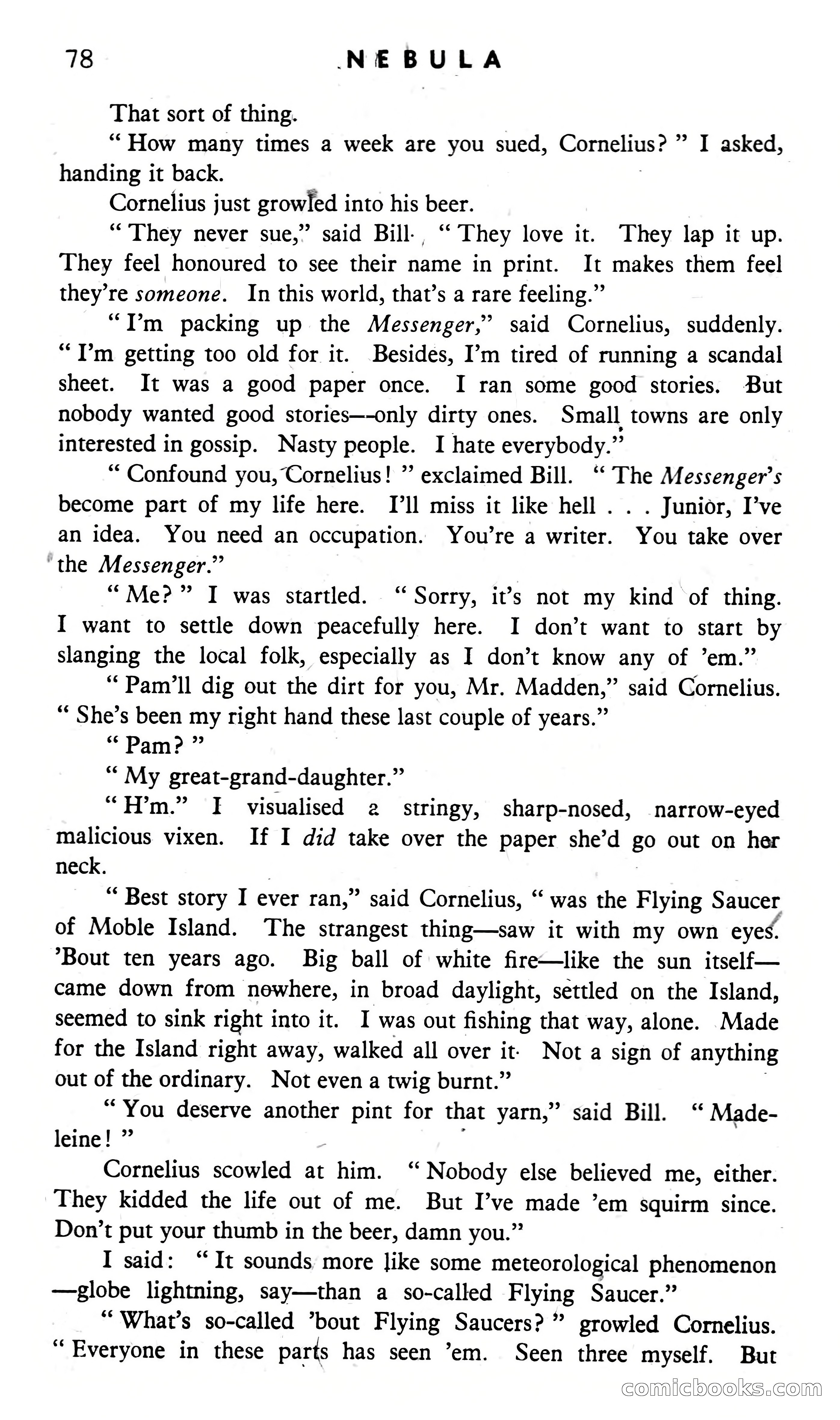 Nebula Science Fiction, August 1957 — page 80 of 116