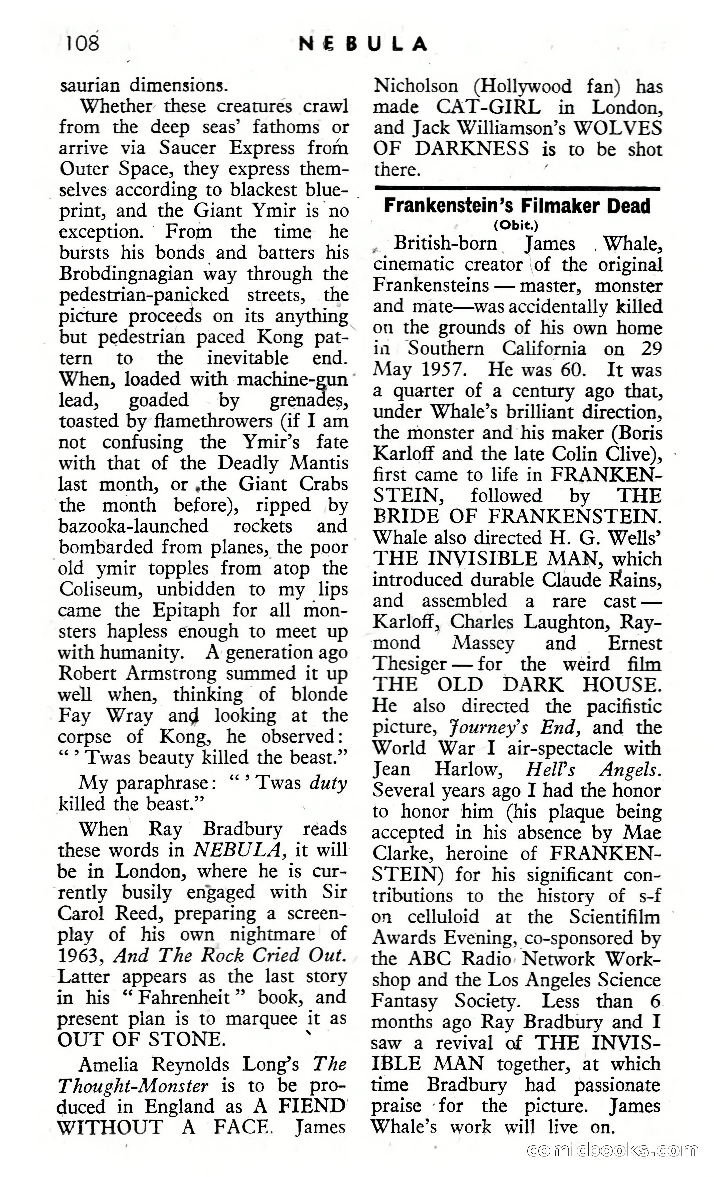 Nebula Science Fiction, August 1957 — page 110 of 116