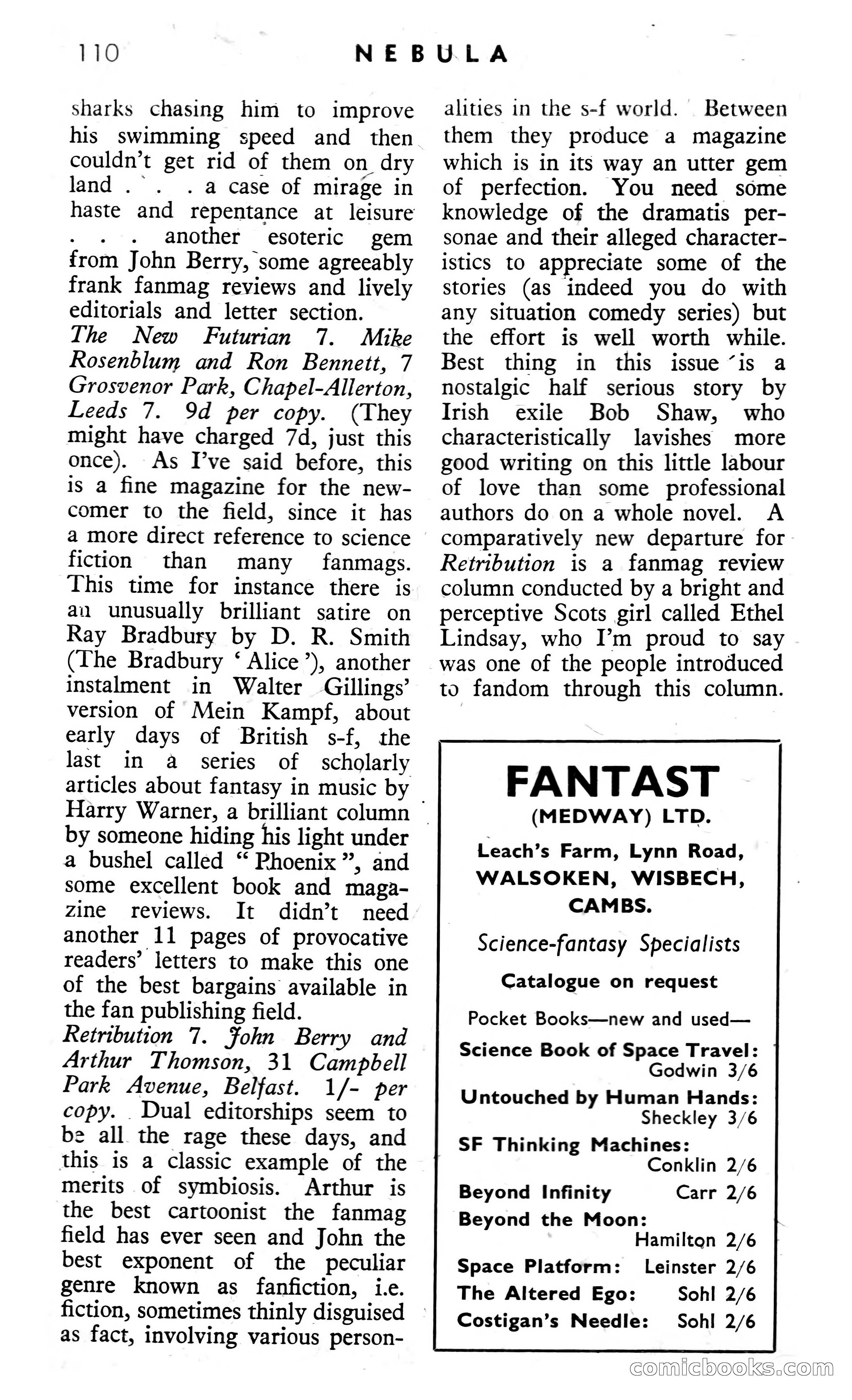 Nebula Science Fiction, August 1957 — page 112 of 116
