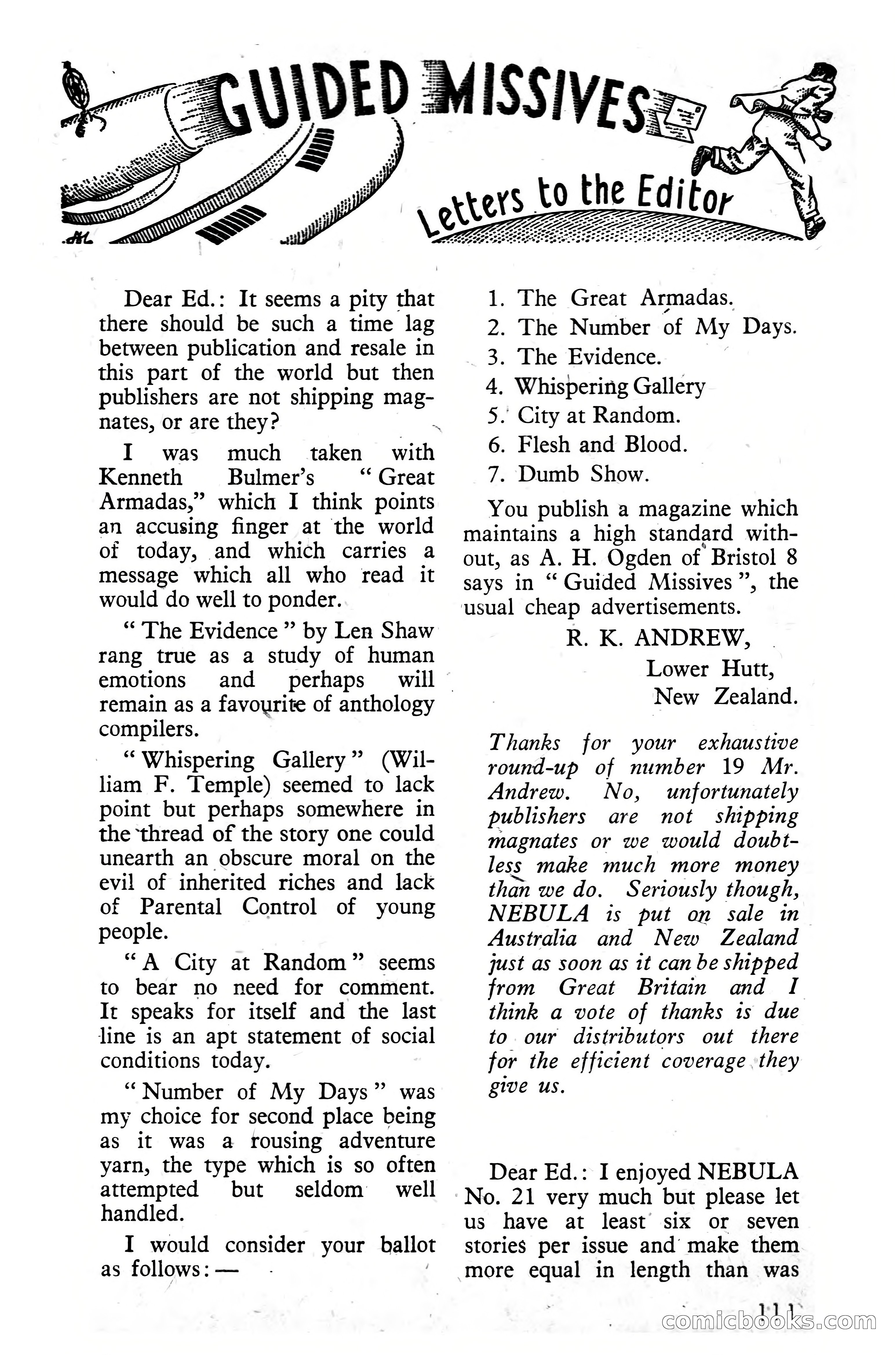 Nebula Science Fiction, August 1957 — page 113 of 116