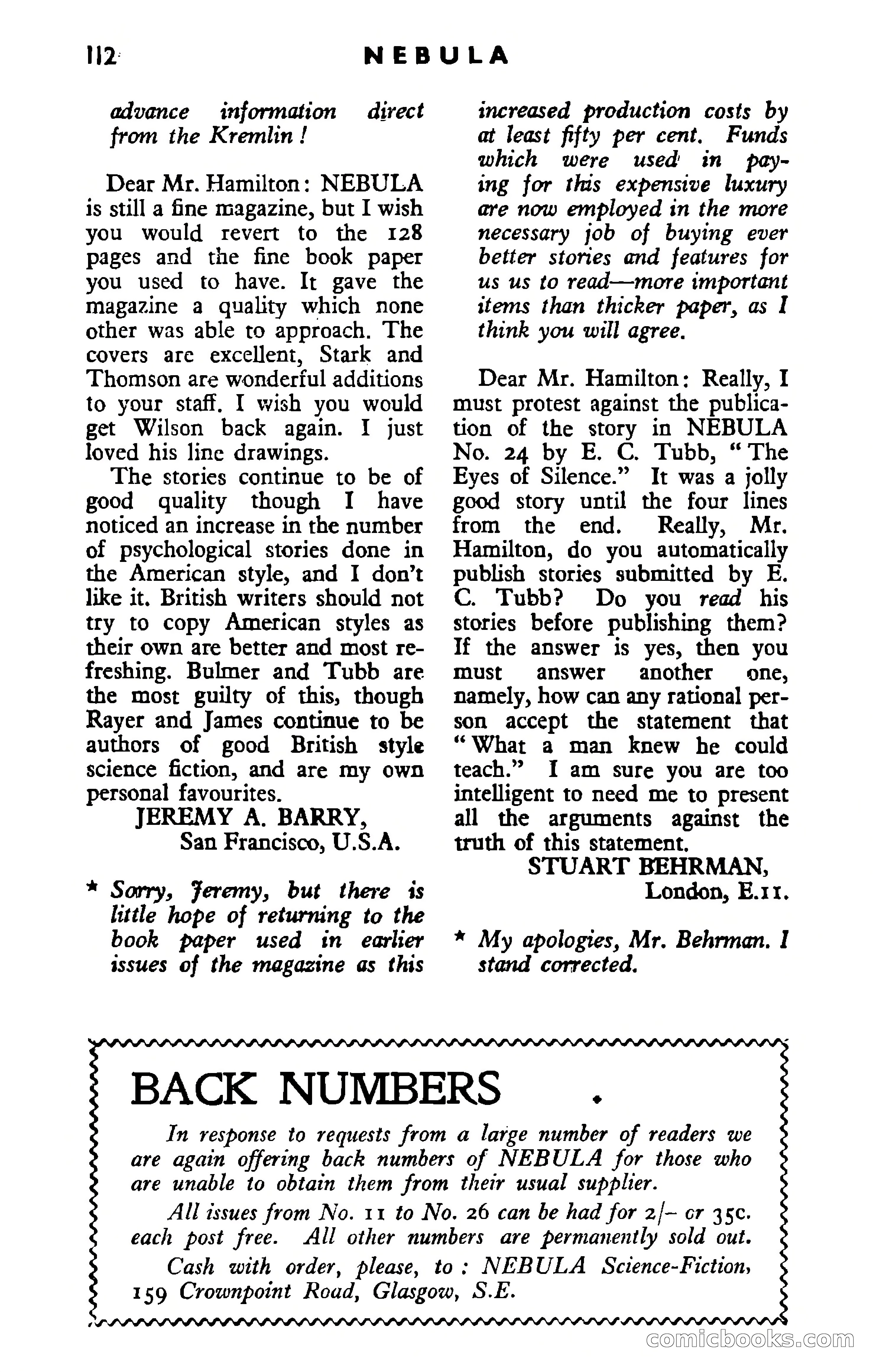 Nebula Science Fiction, Number 27 — page 114 of 117