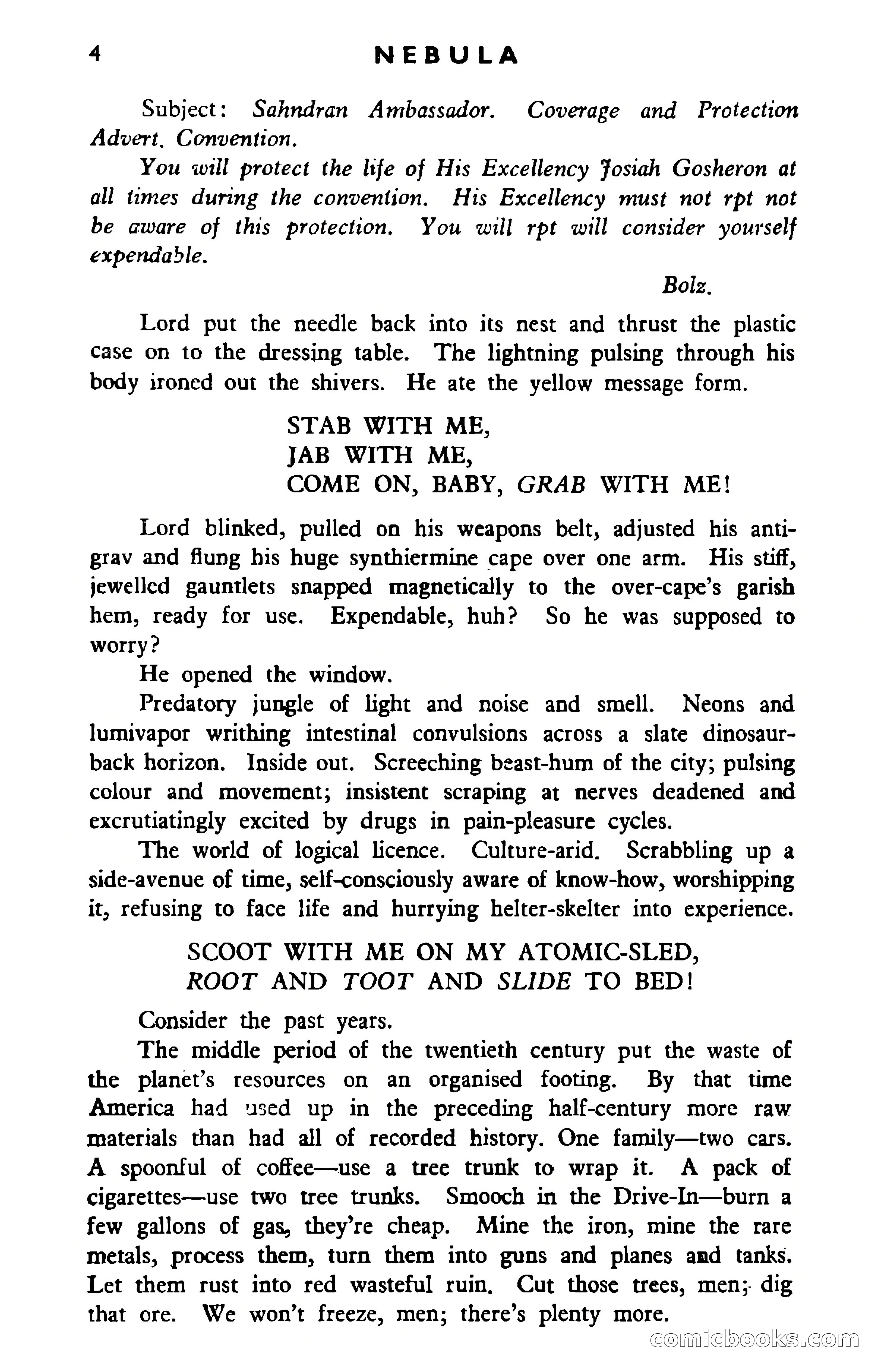 Nebula Science Fiction, Number 29 — page 6 of 117